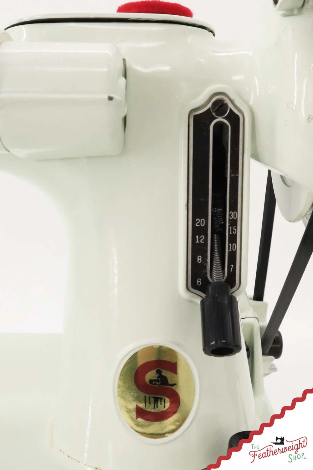 Singer Featherweight 221K Sewing Machine, WHITE - EV9036** - Image 14