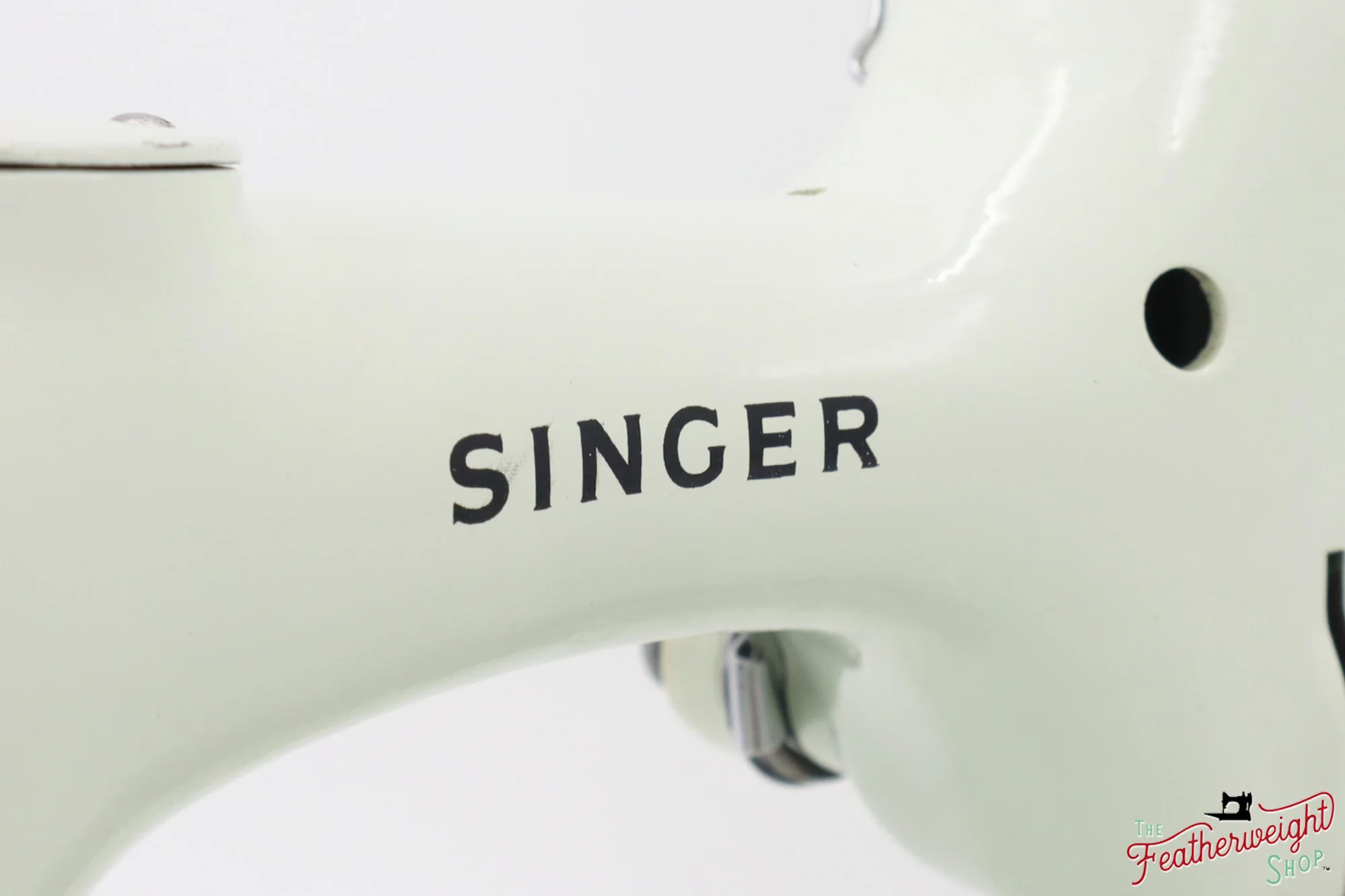 Singer Featherweight 221K Sewing Machine, WHITE - EV9052** - Image 10