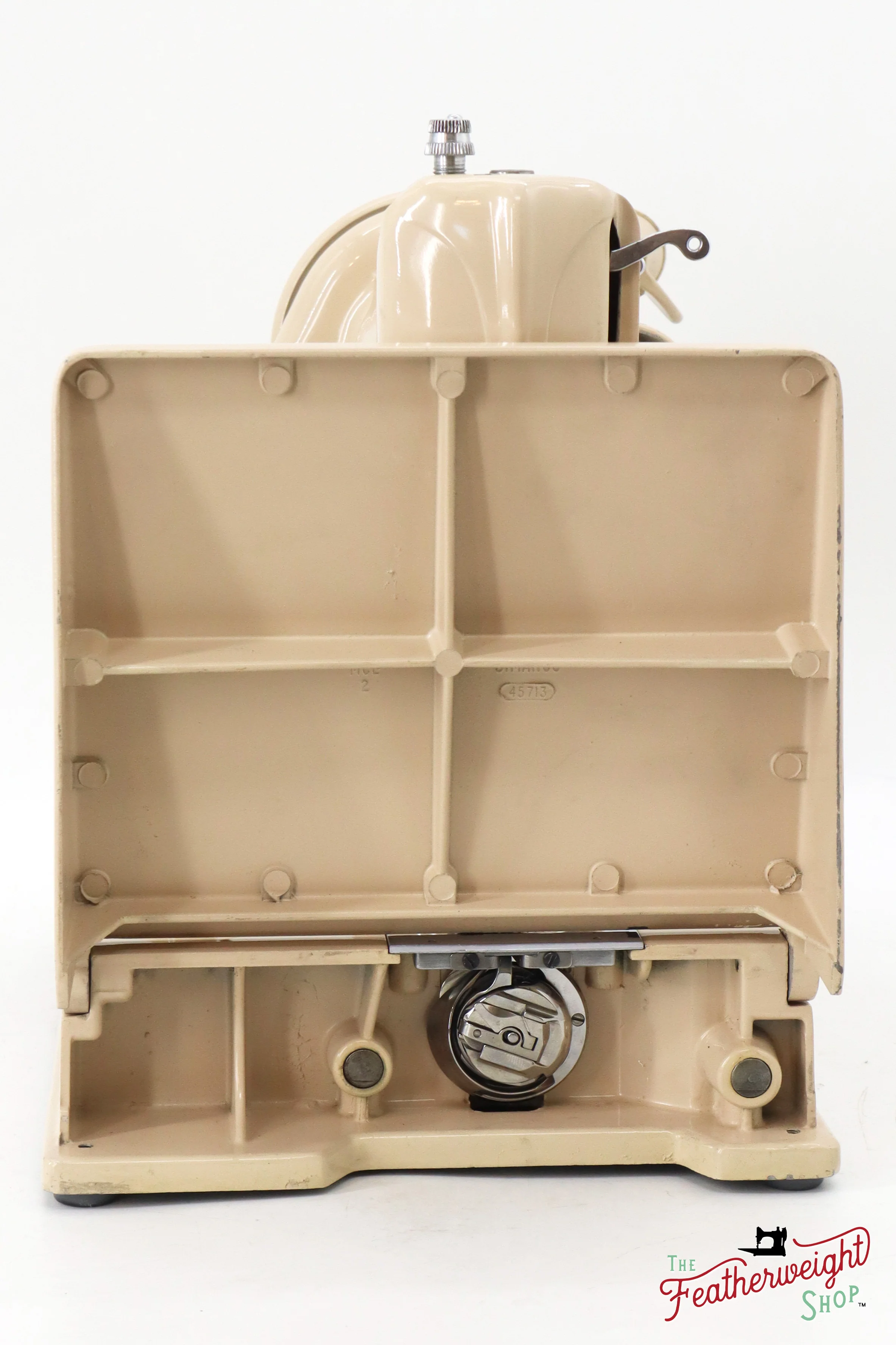 Singer Featherweight 221J Sewing Machine, Tan - ES8804** - Image 5
