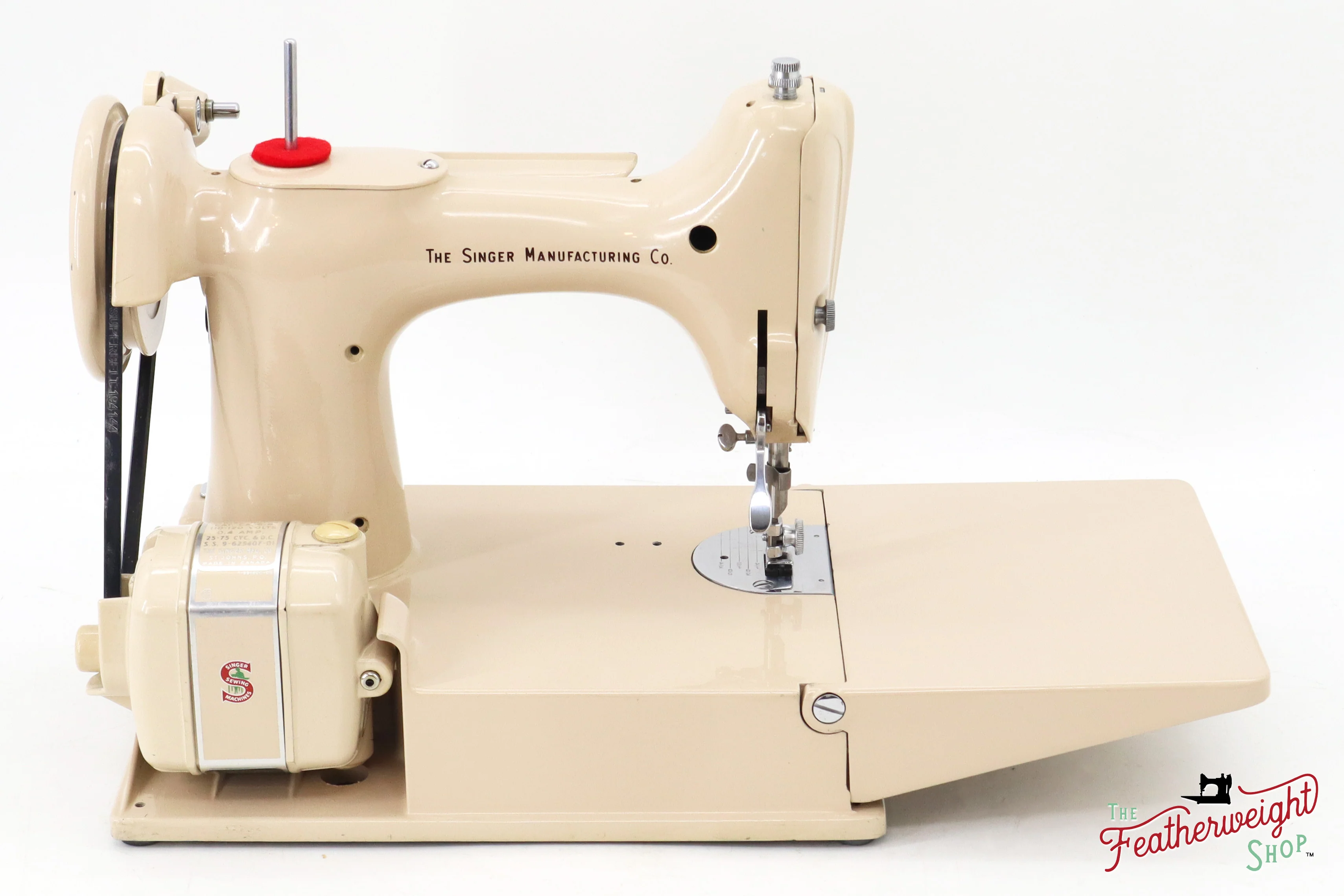 Singer Featherweight 221J Sewing Machine, Tan - ES8804** - Image 7