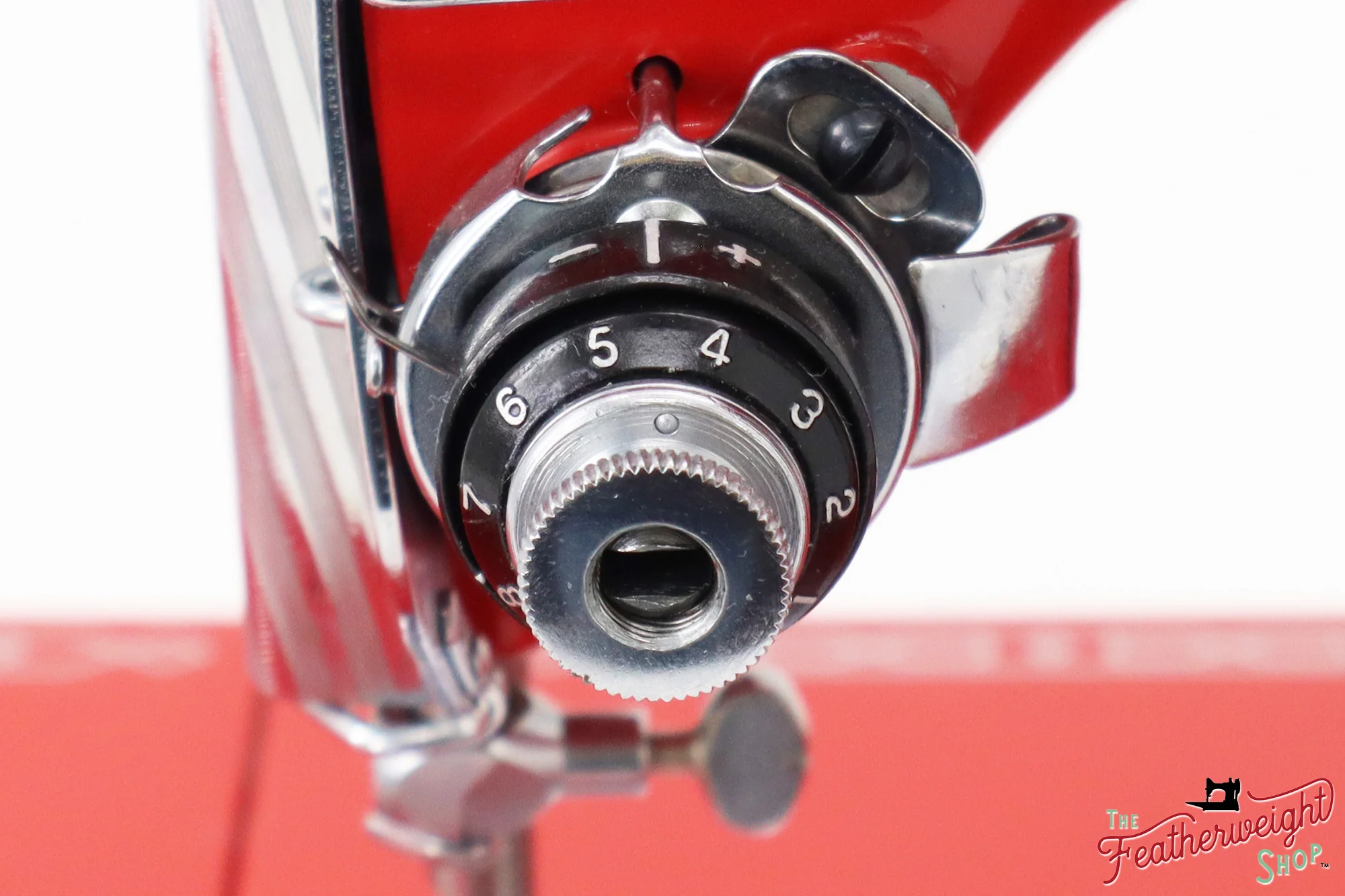 Singer Featherweight 222K EJ225***, 1953 - Fully Restored in Happy Red - 656th 222 Produced! - Image 11