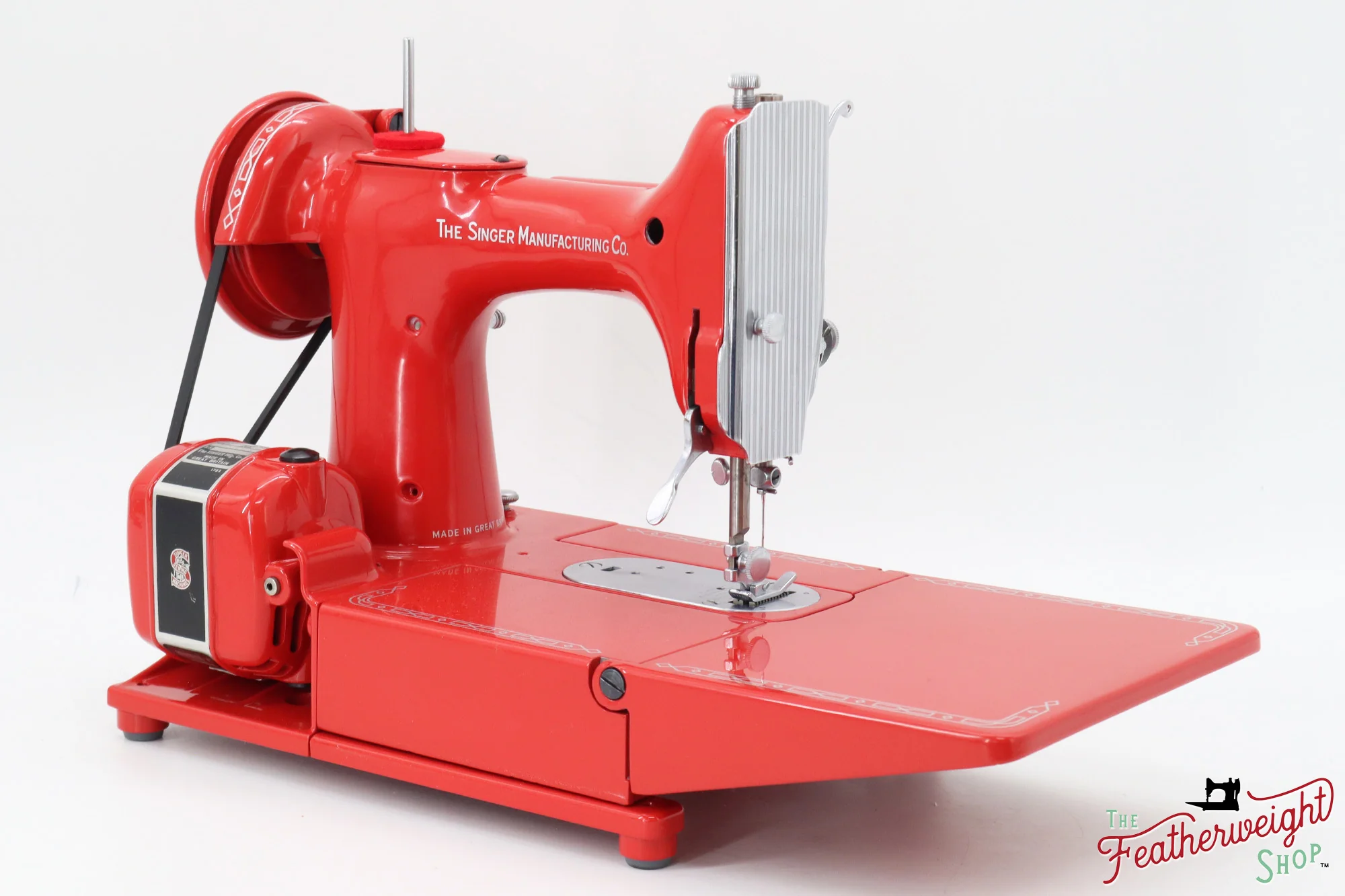 Singer Featherweight 222K EJ225***, 1953 - Fully Restored in Happy Red - 656th 222 Produced! - Image 8