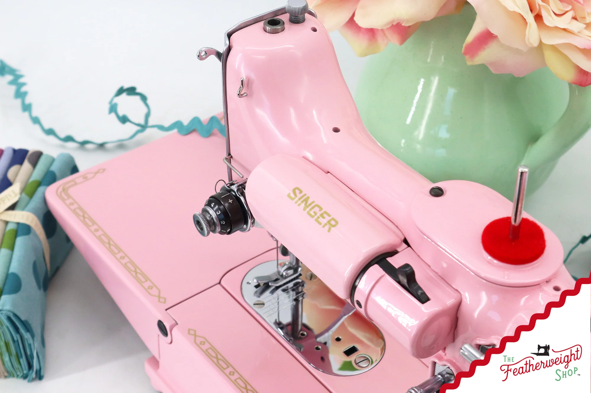 Singer Featherweight 222K - EJ2699** - Fully Restored in Pink Frosting - Image 14