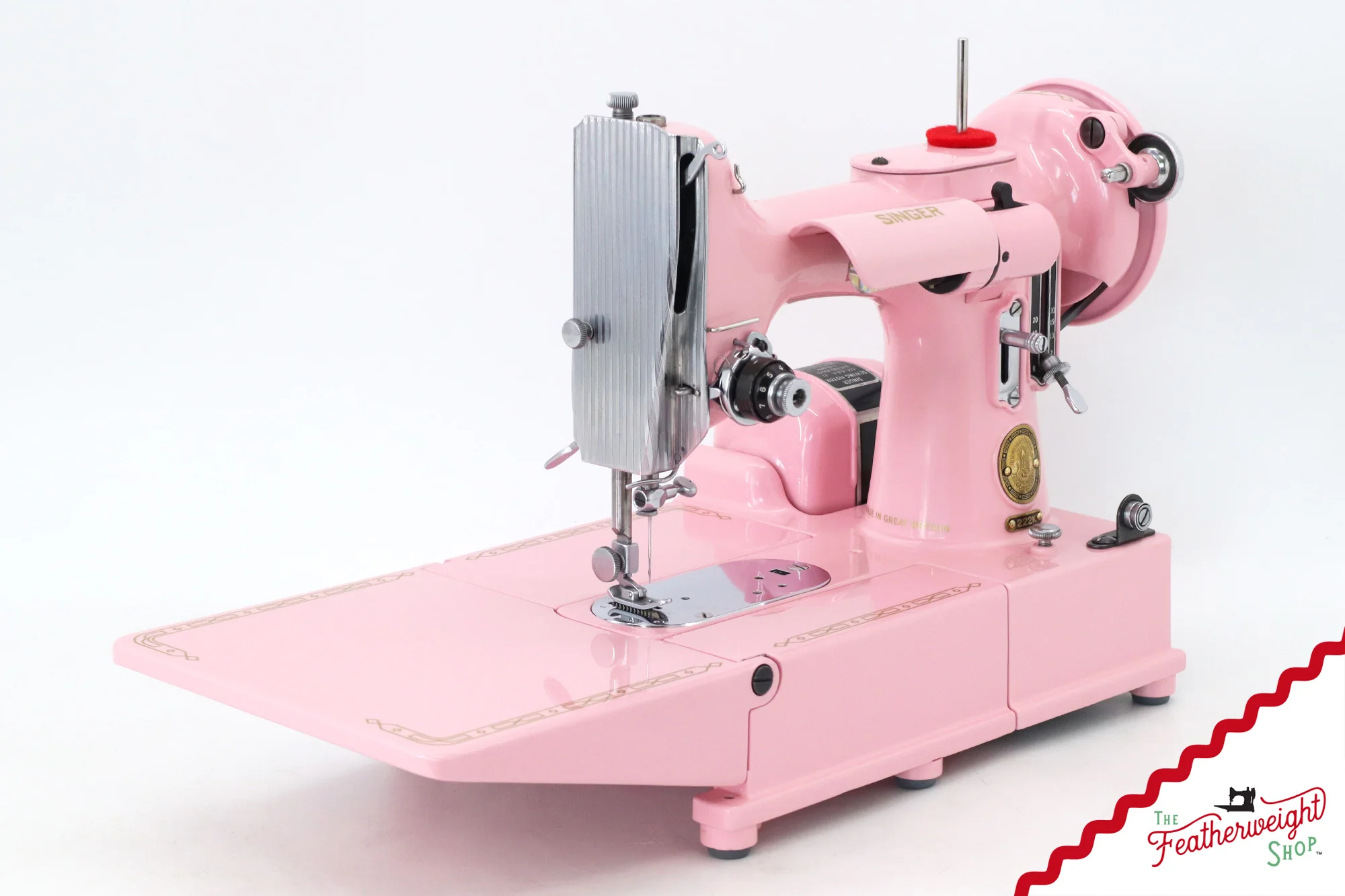Singer Featherweight 222K - EJ2699** - Fully Restored in Pink Frosting - Image 3