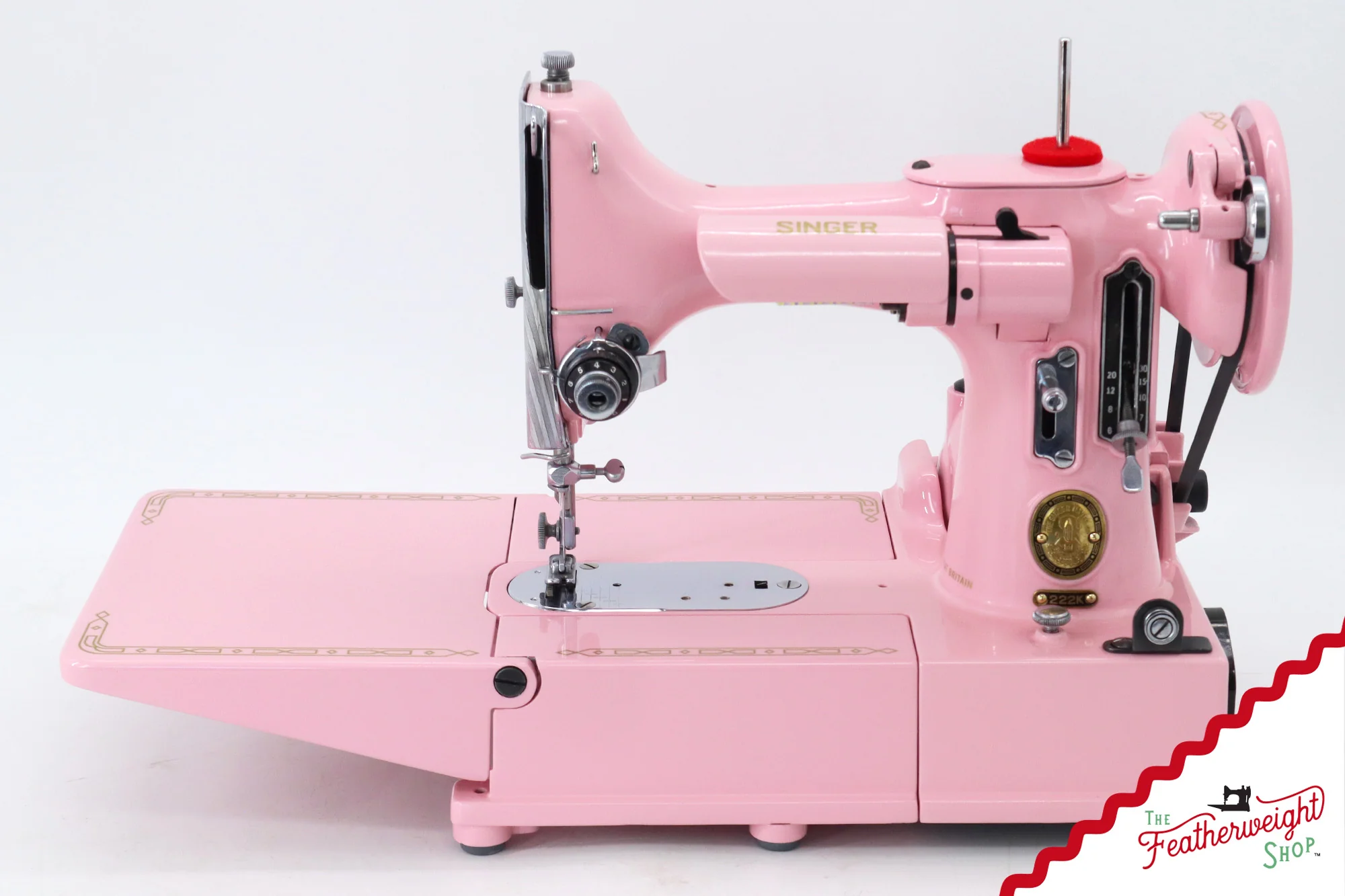 Singer Featherweight 222K - EJ2699** - Fully Restored in Pink Frosting - Image 4