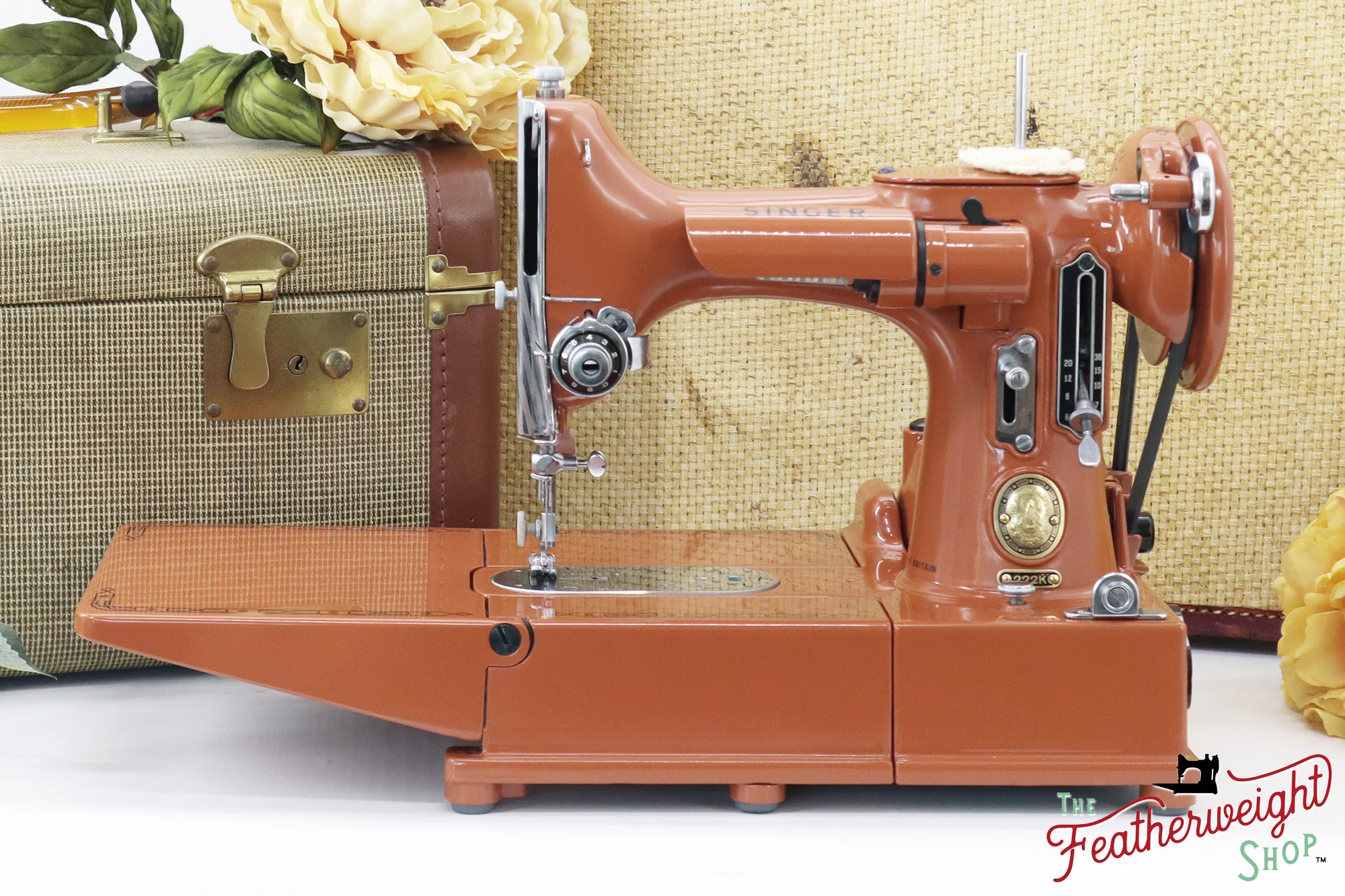 Singer Featherweight 222K - EJ6184** - Fully Restored in Pumpkin Spice - Image 6