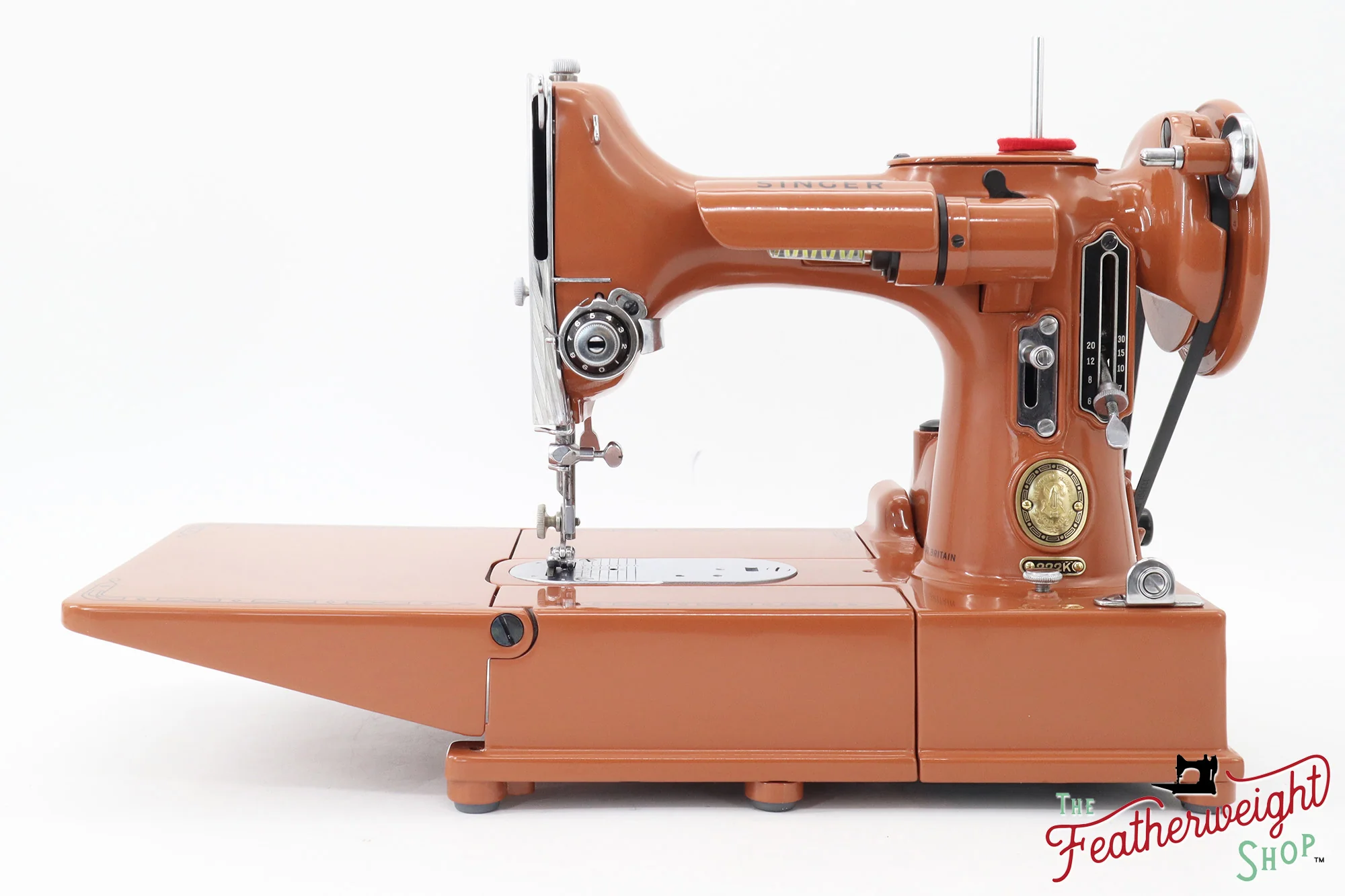 Singer Featherweight 222K - EJ6184** - Fully Restored in Pumpkin Spice - Image 7