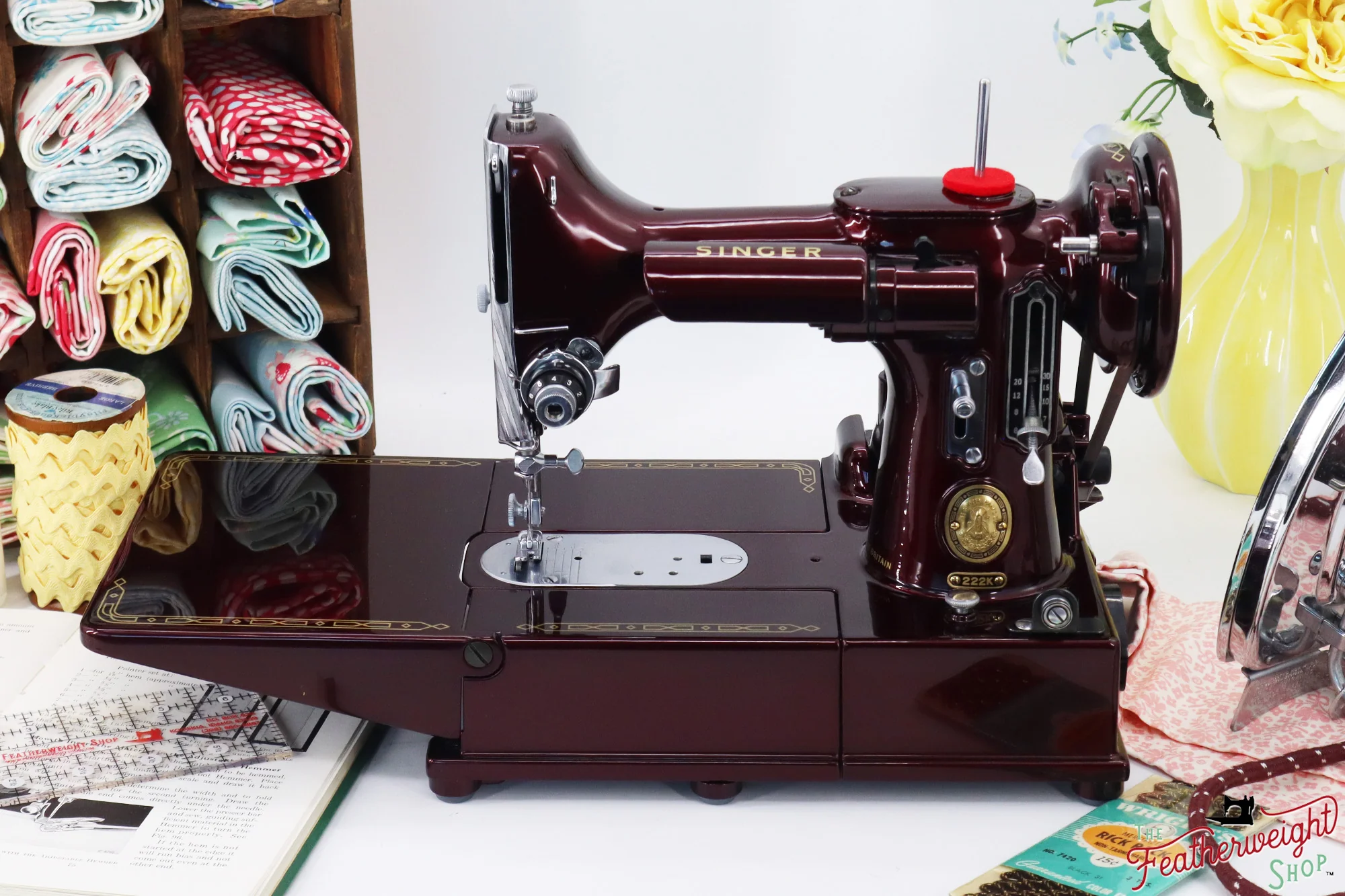 Singer Featherweight 222K - EJ619*** - Fully Restored in Brandywine - Image 7