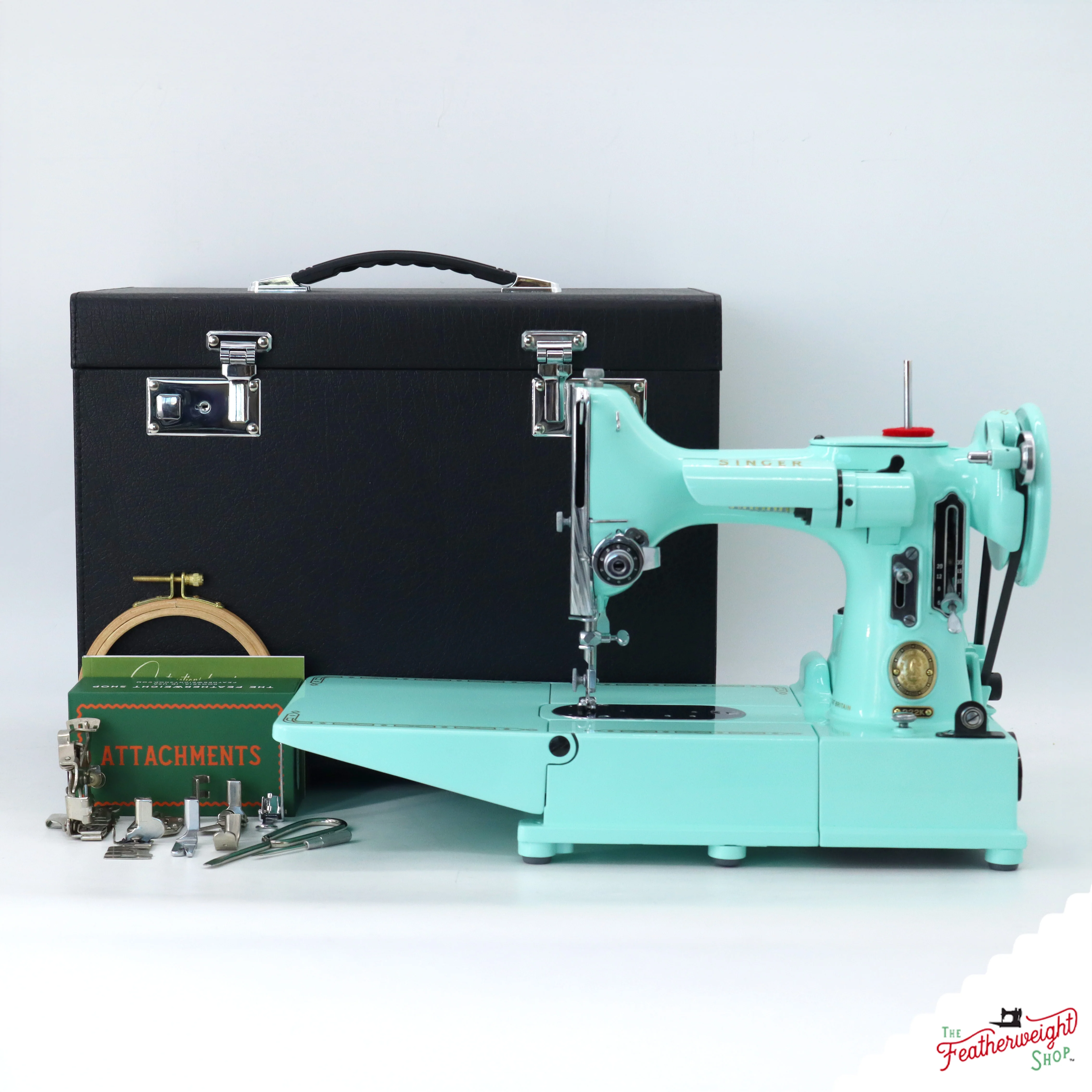 Singer Featherweight 222K - EJ6199** - Fully Restored in Jenny Blue - Image 2