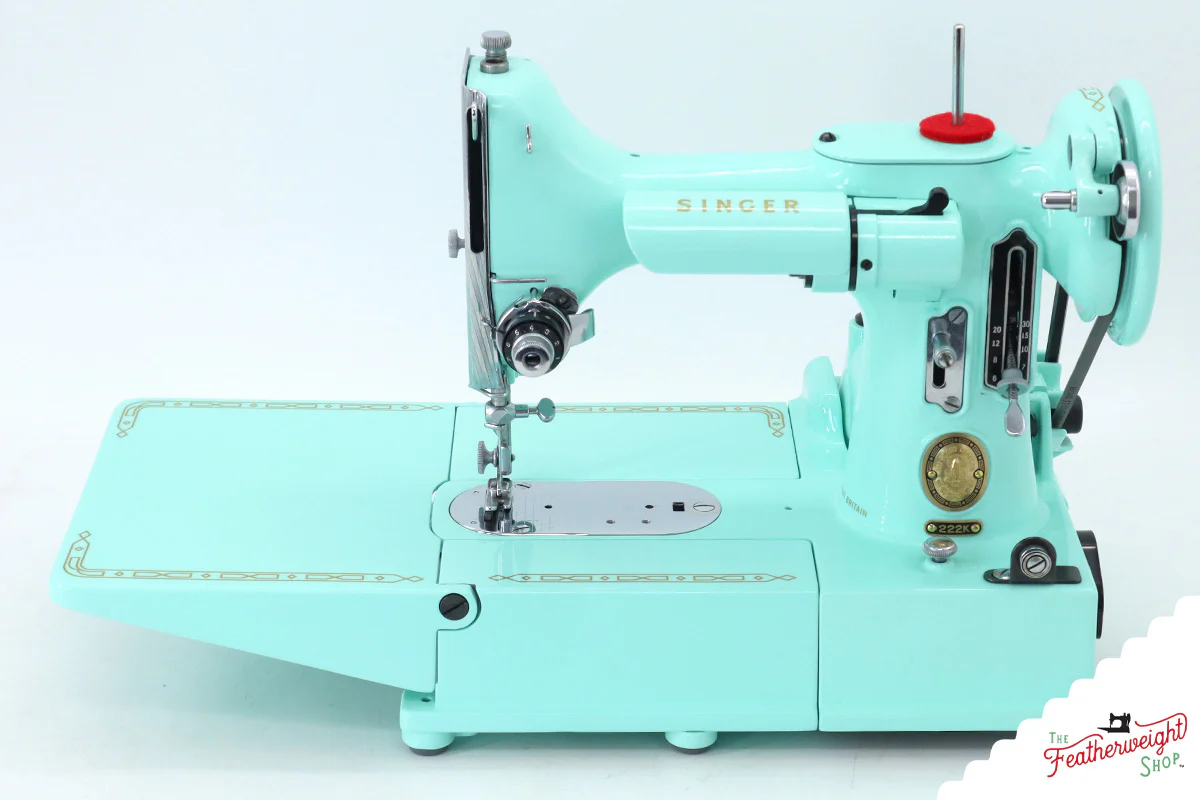 Singer Featherweight 222K - EJ6199** - Fully Restored in Jenny Blue - Image 4