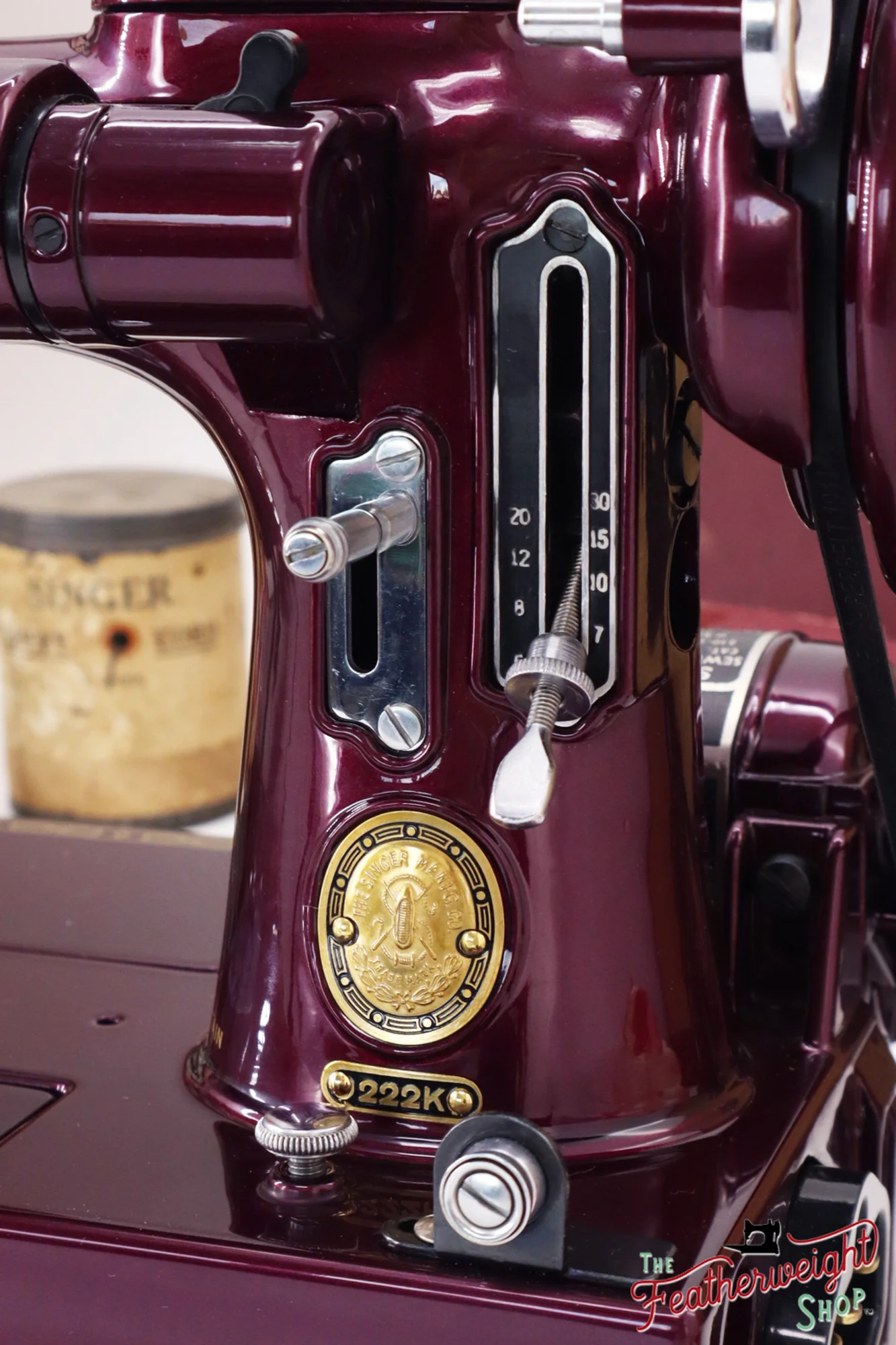 Singer Featherweight 222K - EJ9133** - Fully Restored in Star Garnet - Image 14