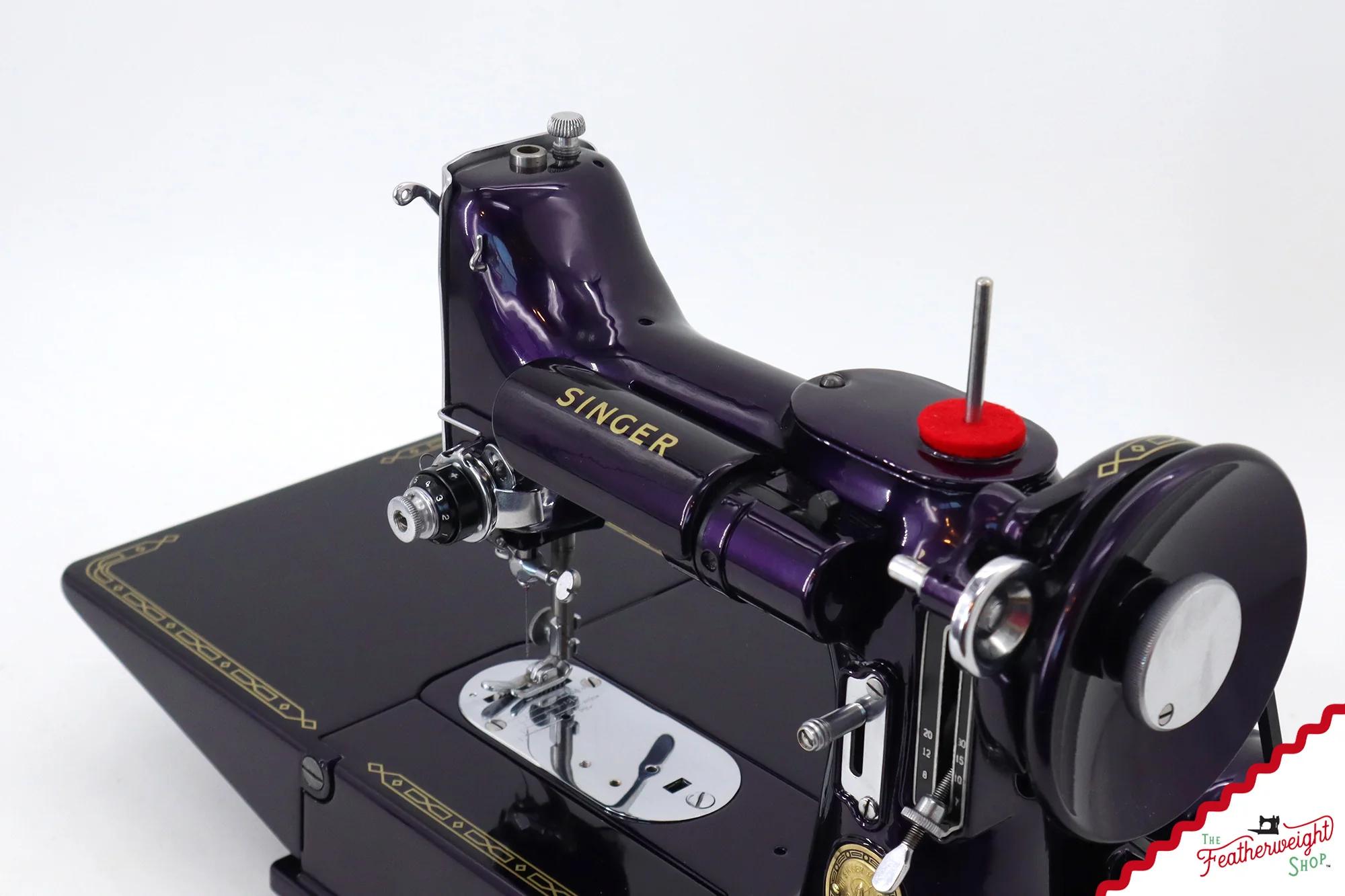 Singer Featherweight 222K - EJ91365* - Fully Restored in Black Iris - Image 15