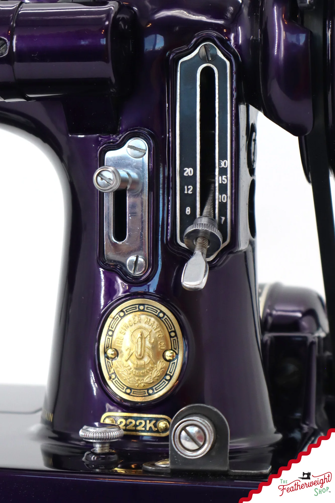 Singer Featherweight 222K - EJ91365* - Fully Restored in Black Iris - Image 16
