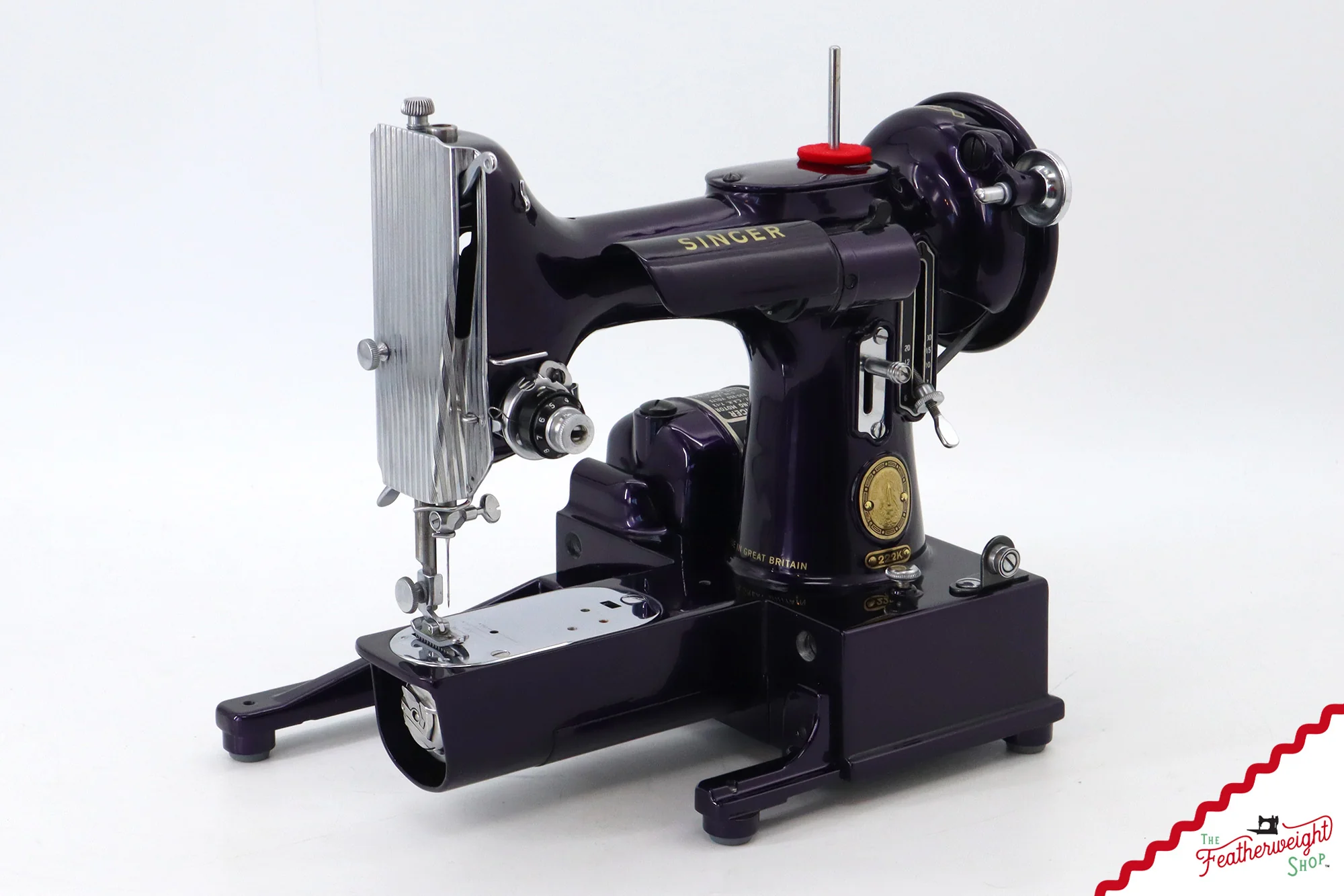 Singer Featherweight 222K - EJ91365* - Fully Restored in Black Iris - Image 3