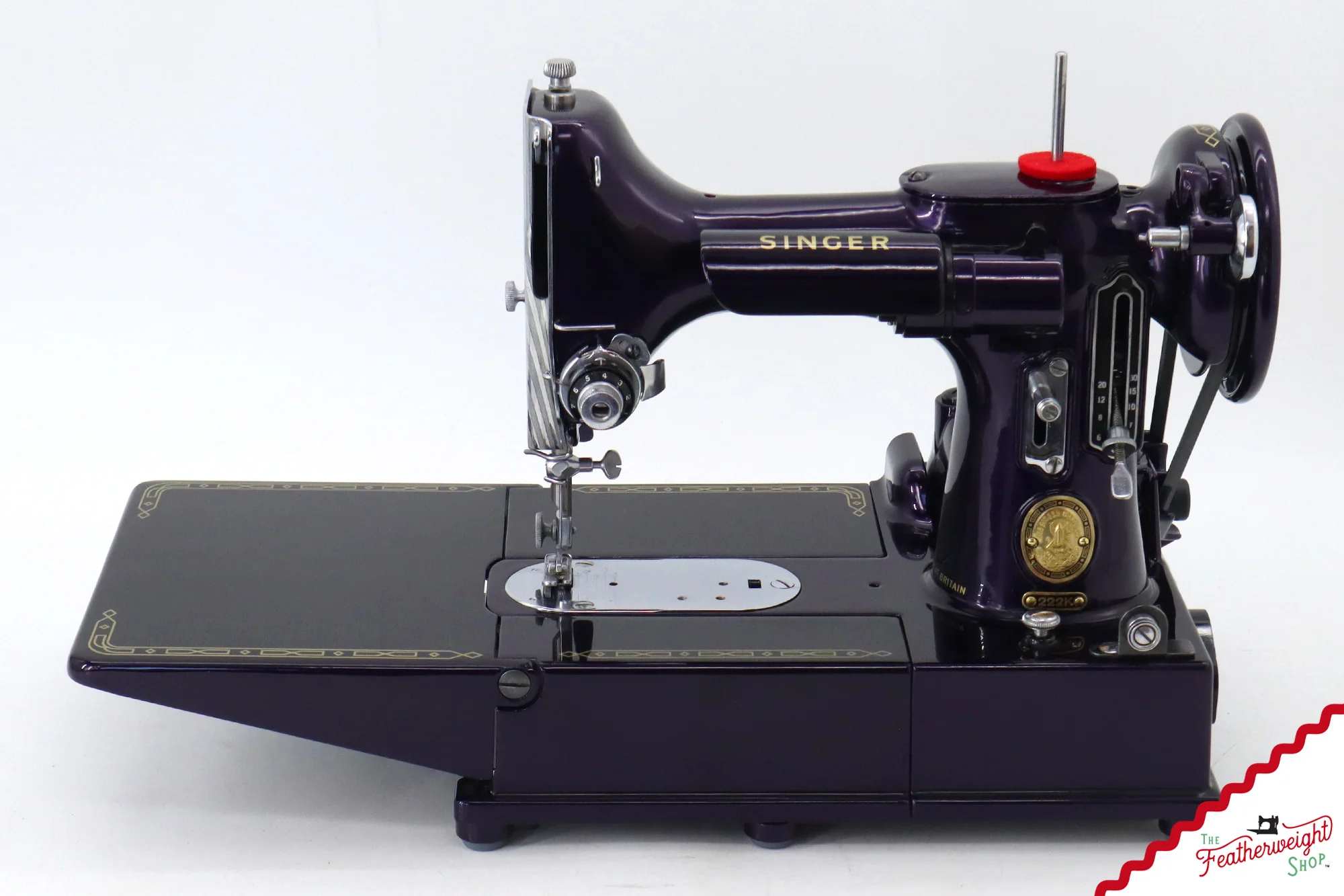 Singer Featherweight 222K - EJ91365* - Fully Restored in Black Iris - Image 5
