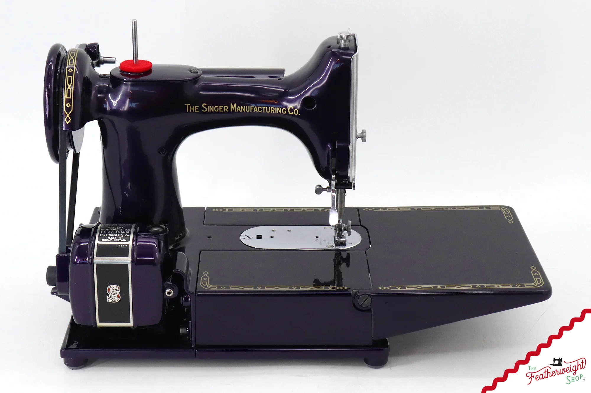 Singer Featherweight 222K - EJ91365* - Fully Restored in Black Iris - Image 9