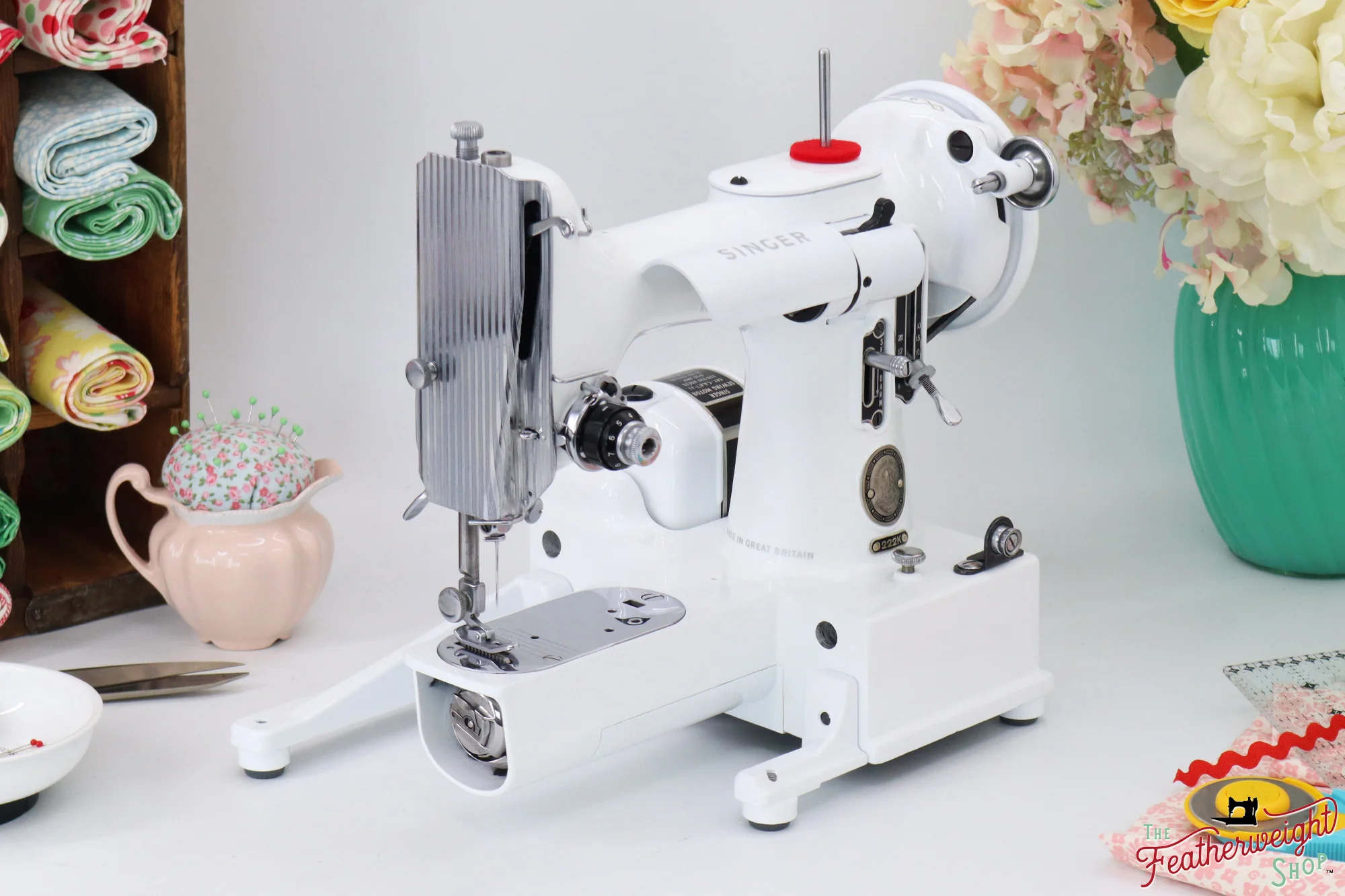 Singer Featherweight 222K - EJ915*** - Fully Restored in White - Image 3