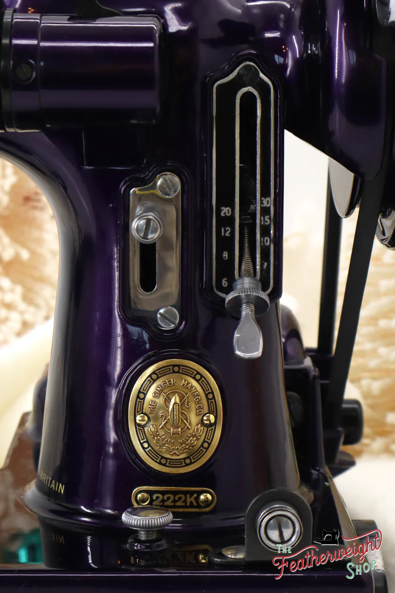 Singer Featherweight 222K - EJ9170** - Fully Restored in Black Iris - Image 16