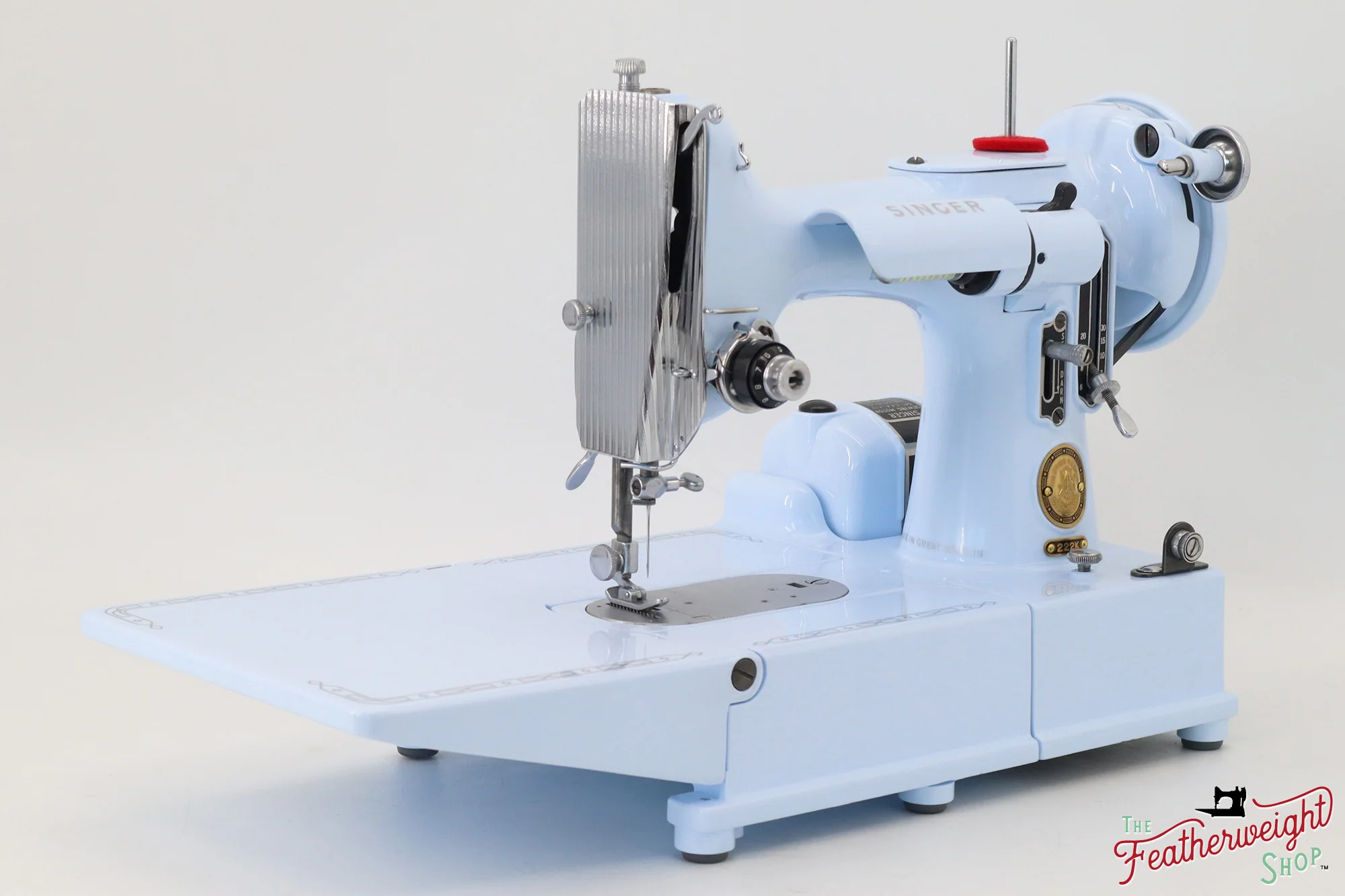 Singer Featherweight 222K EL177*** - Fully Restored in Cinderella Blue - Image 5