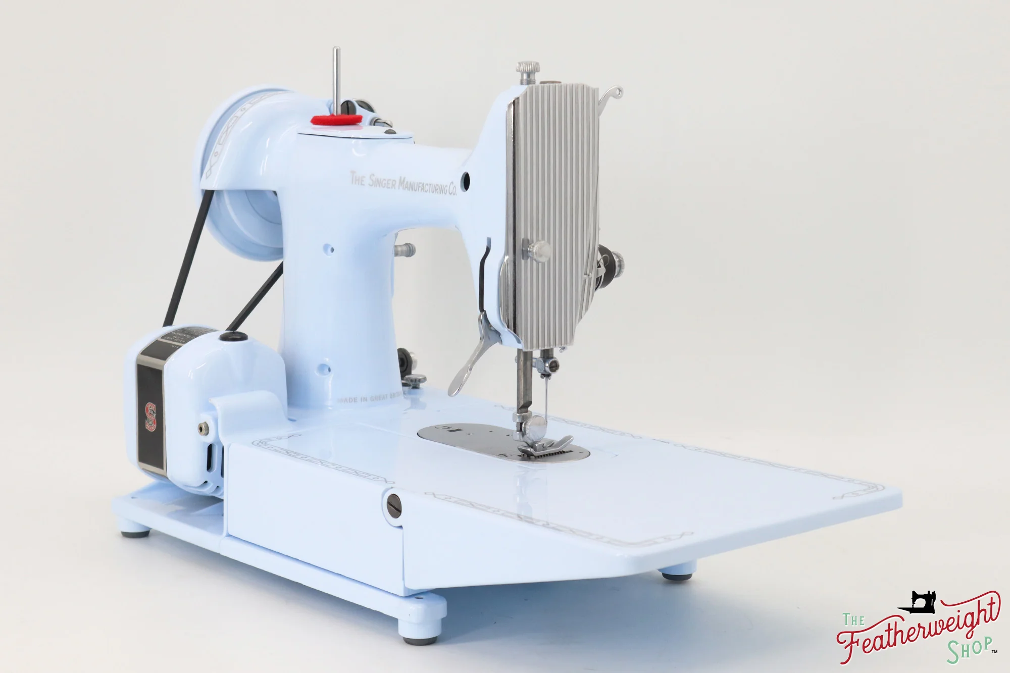 Singer Featherweight 222K EL177*** - Fully Restored in Cinderella Blue - Image 9
