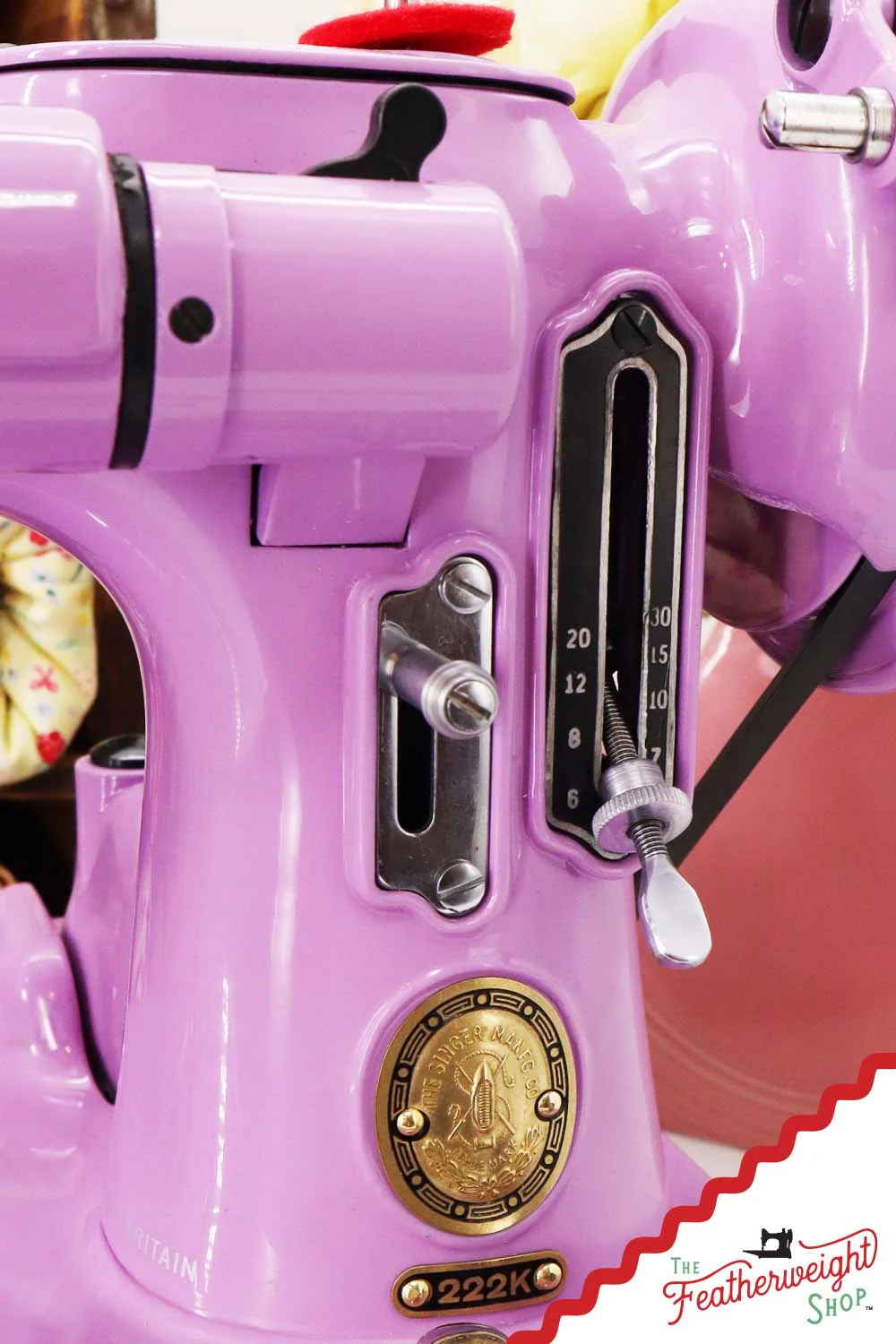 Singer Featherweight 222K - EL18464* - Fully Restored in Lilac - Image 16