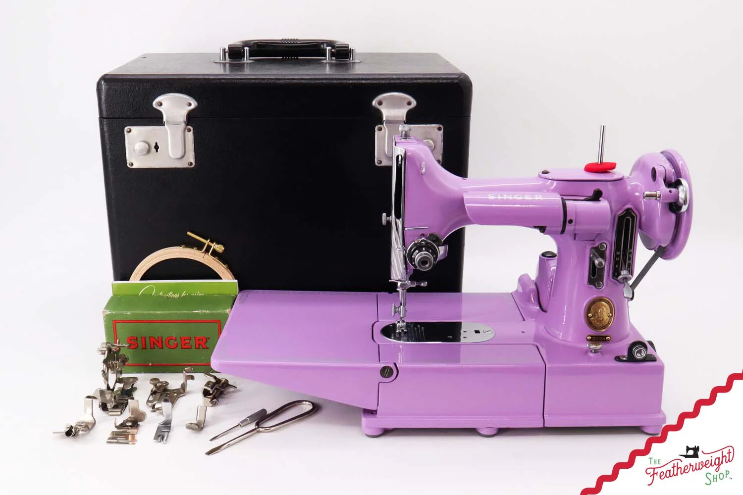 Singer Featherweight 222K - EL18464* - Fully Restored in Lilac - Image 2