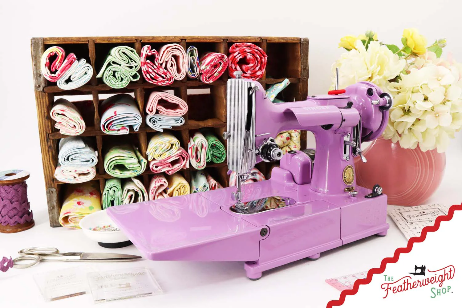 Singer Featherweight 222K - EL18464* - Fully Restored in Lilac - Image 3