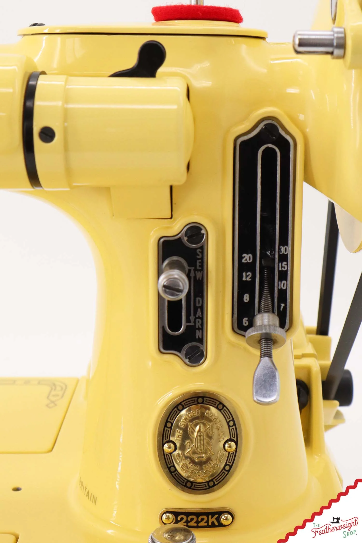 Singer Featherweight 222K - EM6041** - Fully Restored in Happy Yellow - Image 15