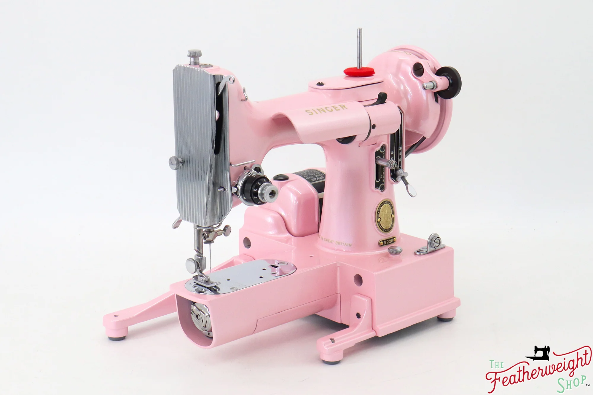 Singer Featherweight 222K - EM9594** - Fully Restored in Pink Frosting - Image 3