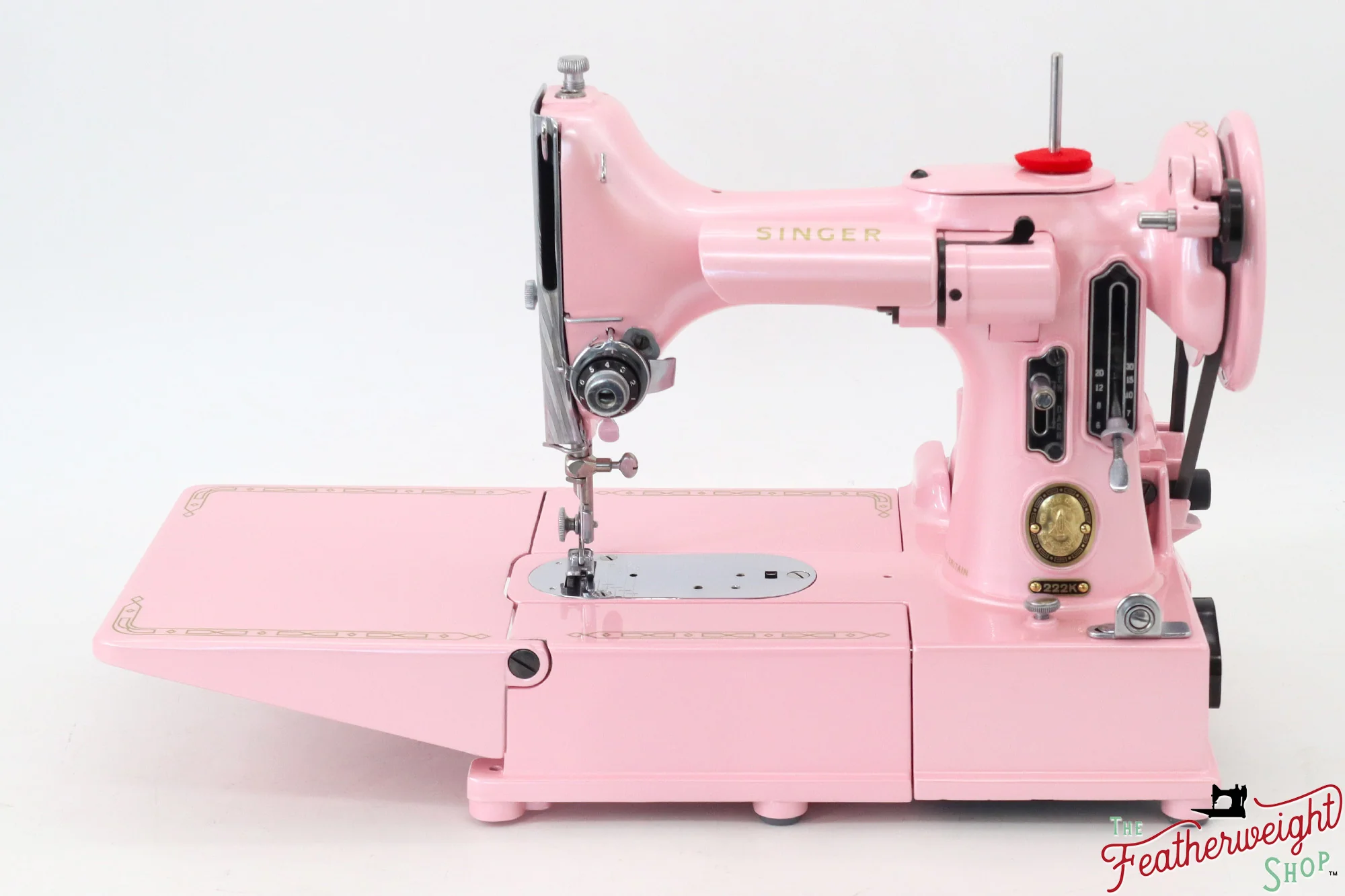 Singer Featherweight 222K - EM9594** - Fully Restored in Pink Frosting - Image 5