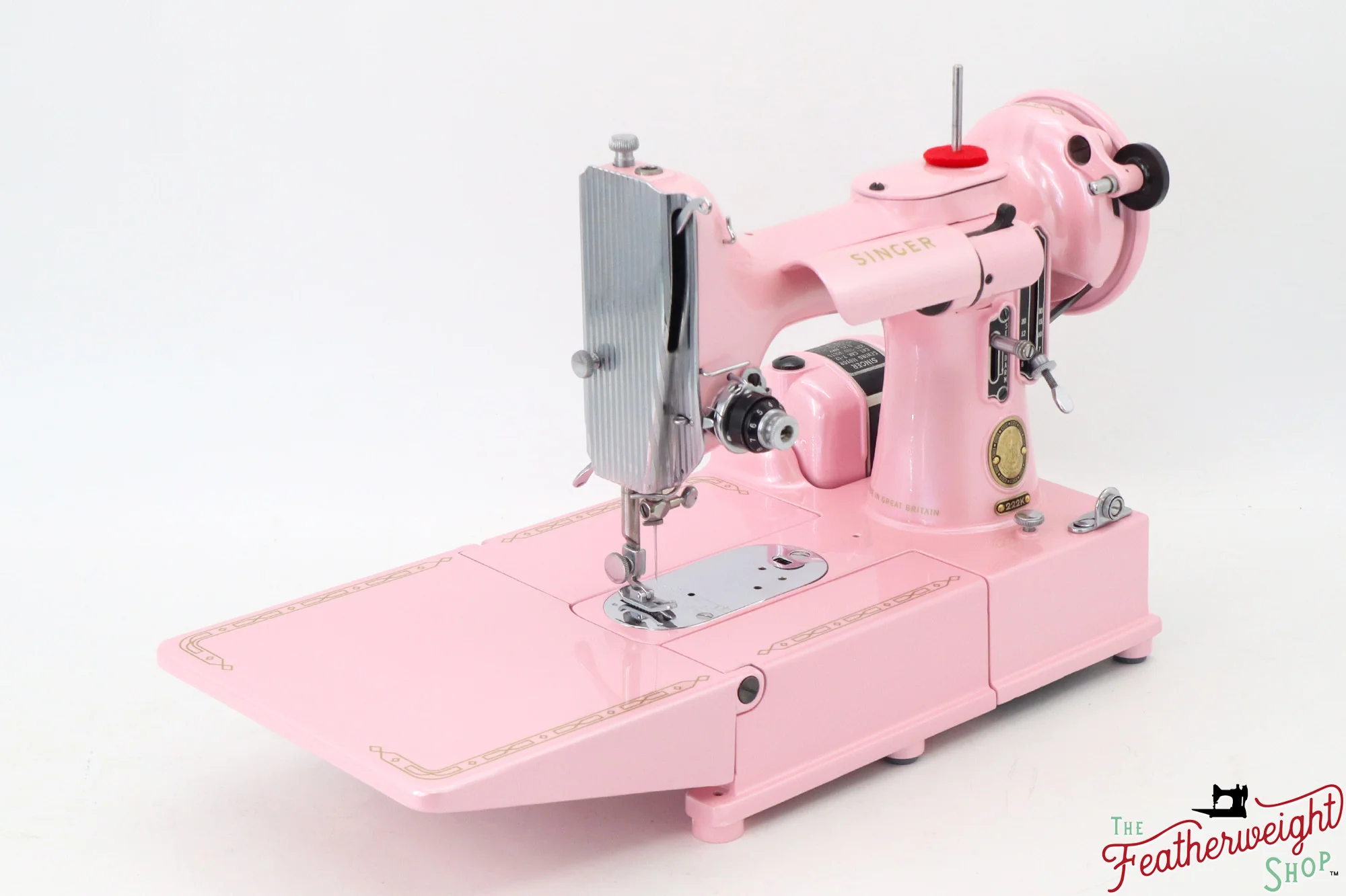 Singer Featherweight 222K - EM9594** - Fully Restored in Pink Frosting - Image 6