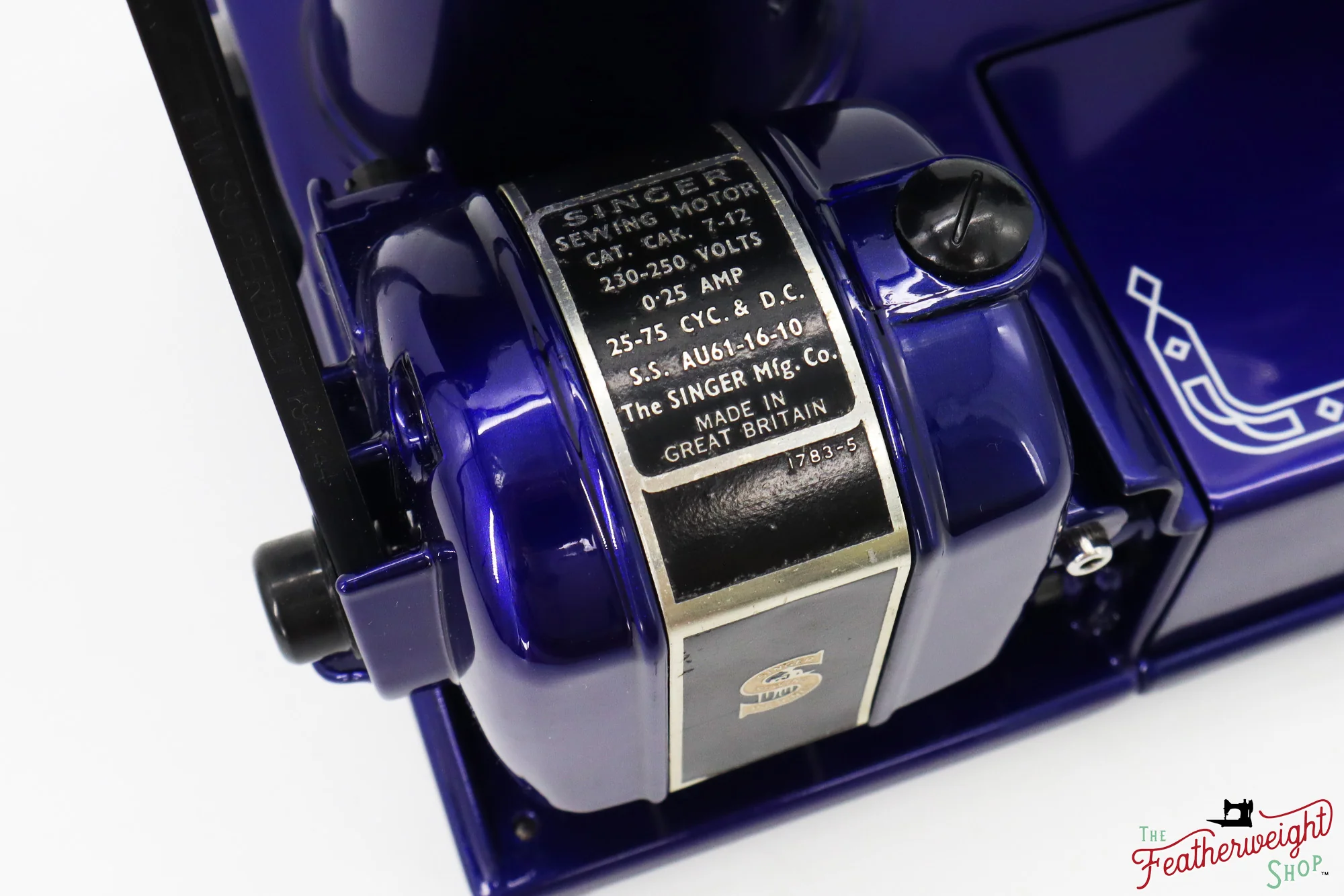 Singer Featherweight 222K Red 'S' - EP7595** - Fully Restored in Cobalt Blue - Image 20