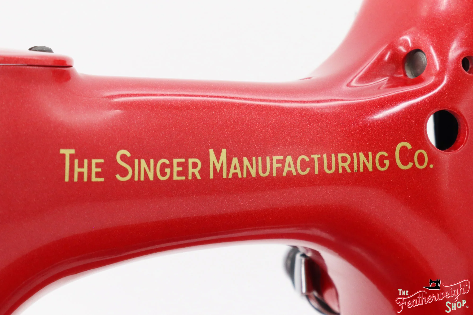 Singer Featherweight 222K Red 'S' - ES1660** - Fully Restored in Candy Apple Red - Image 14
