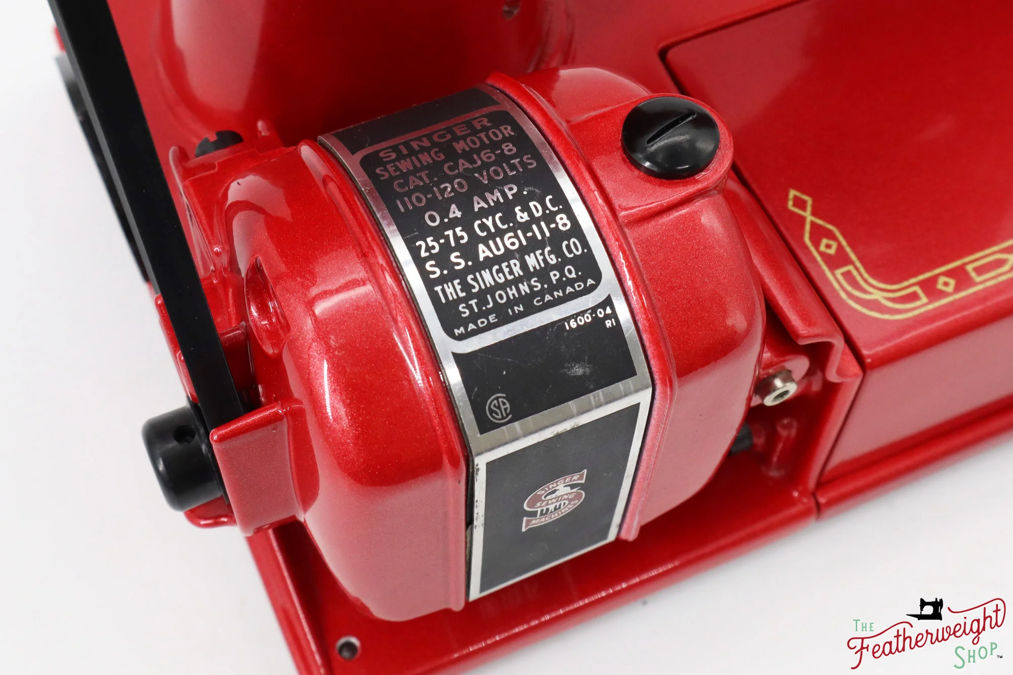 Singer Featherweight 222K Red 'S' - ES1660** - Fully Restored in Candy Apple Red - Image 19