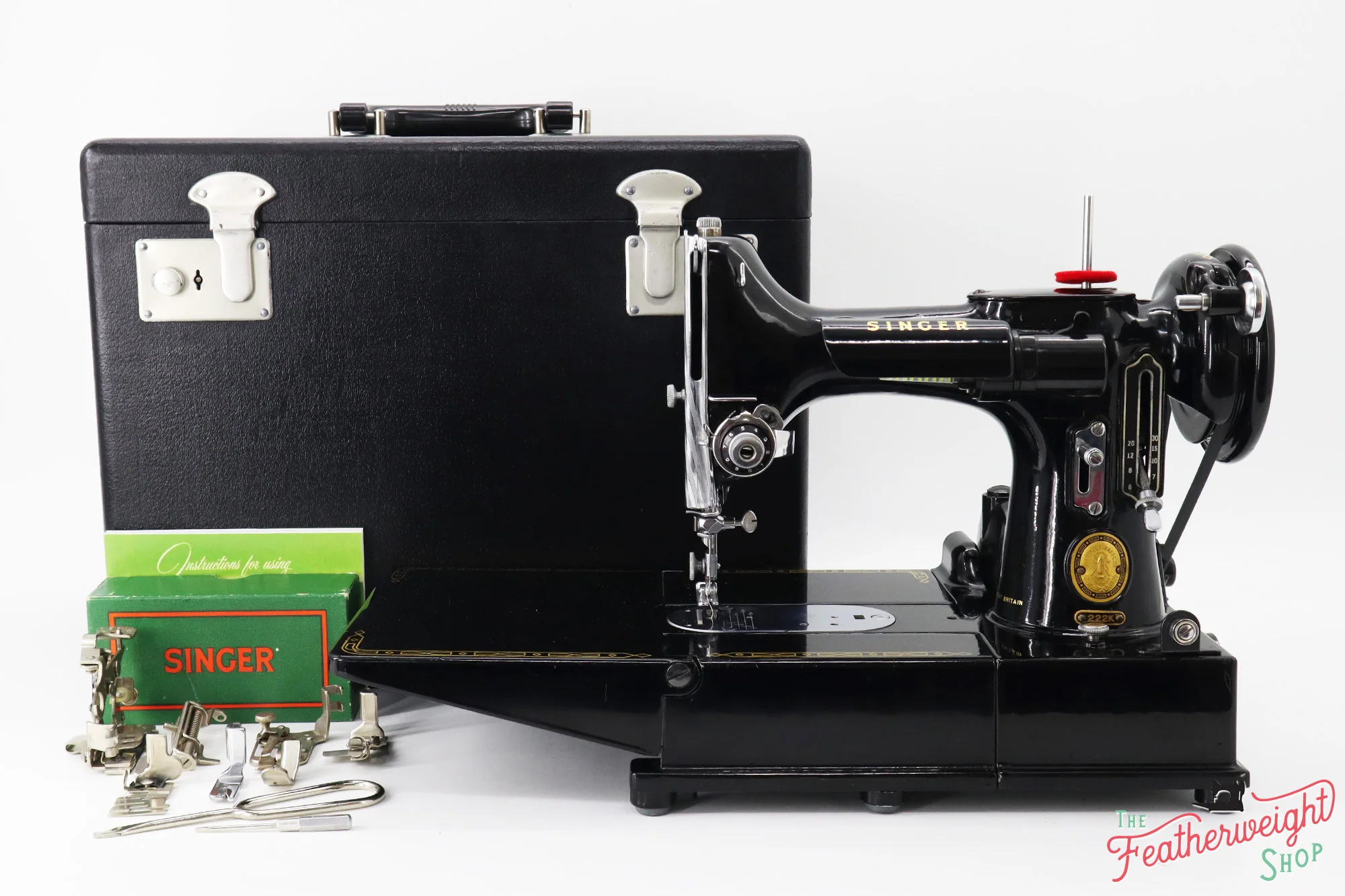 Singer Featherweight 222K Sewing Machine, 1953 - EJ2713** - Image 3