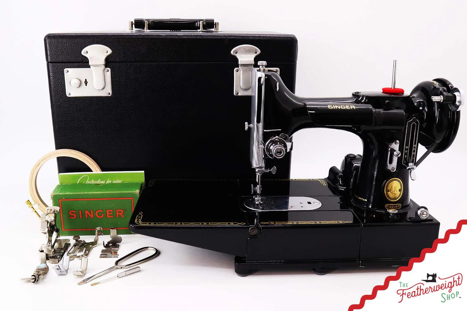 Singer Featherweight 222K Sewing Machine - EJ21193*, 1953 - 193rd Produced! - Image 2