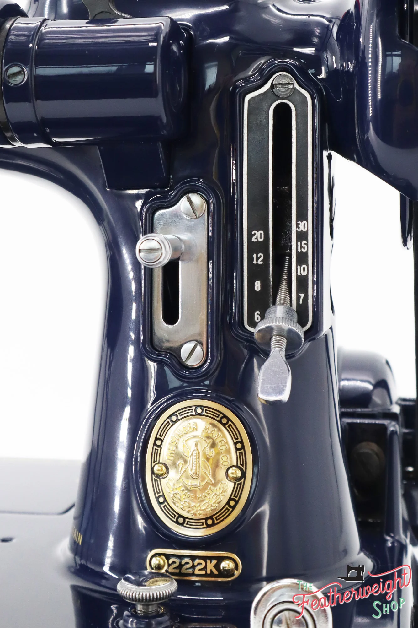 Singer Featherweight 222K Sewing Machine, EJ2680** - Fully Restored in Navy - Image 14