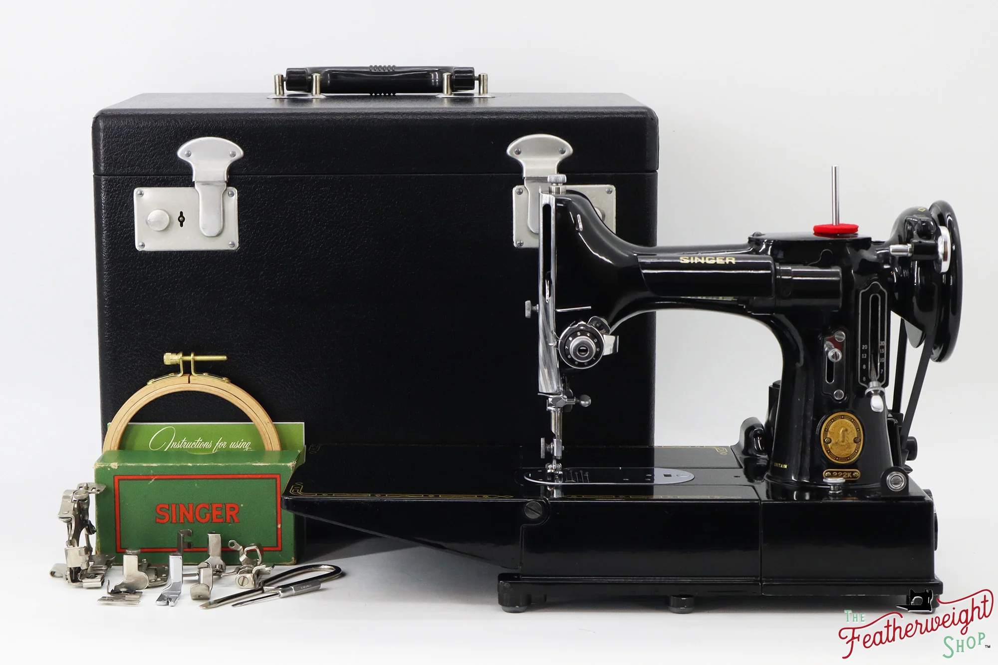 Singer Featherweight 222K Sewing Machine - EJ2688**, 1953 - Image 2
