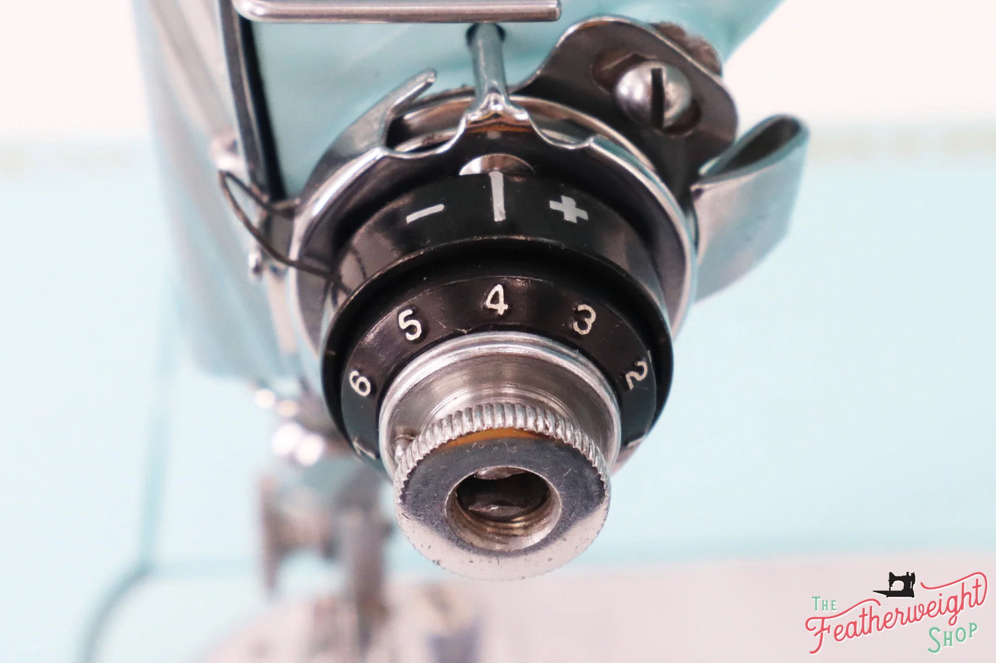 Singer Featherweight 222K Sewing Machine EJ26918* - Fully Restored in Snowflake Blue - Image 15
