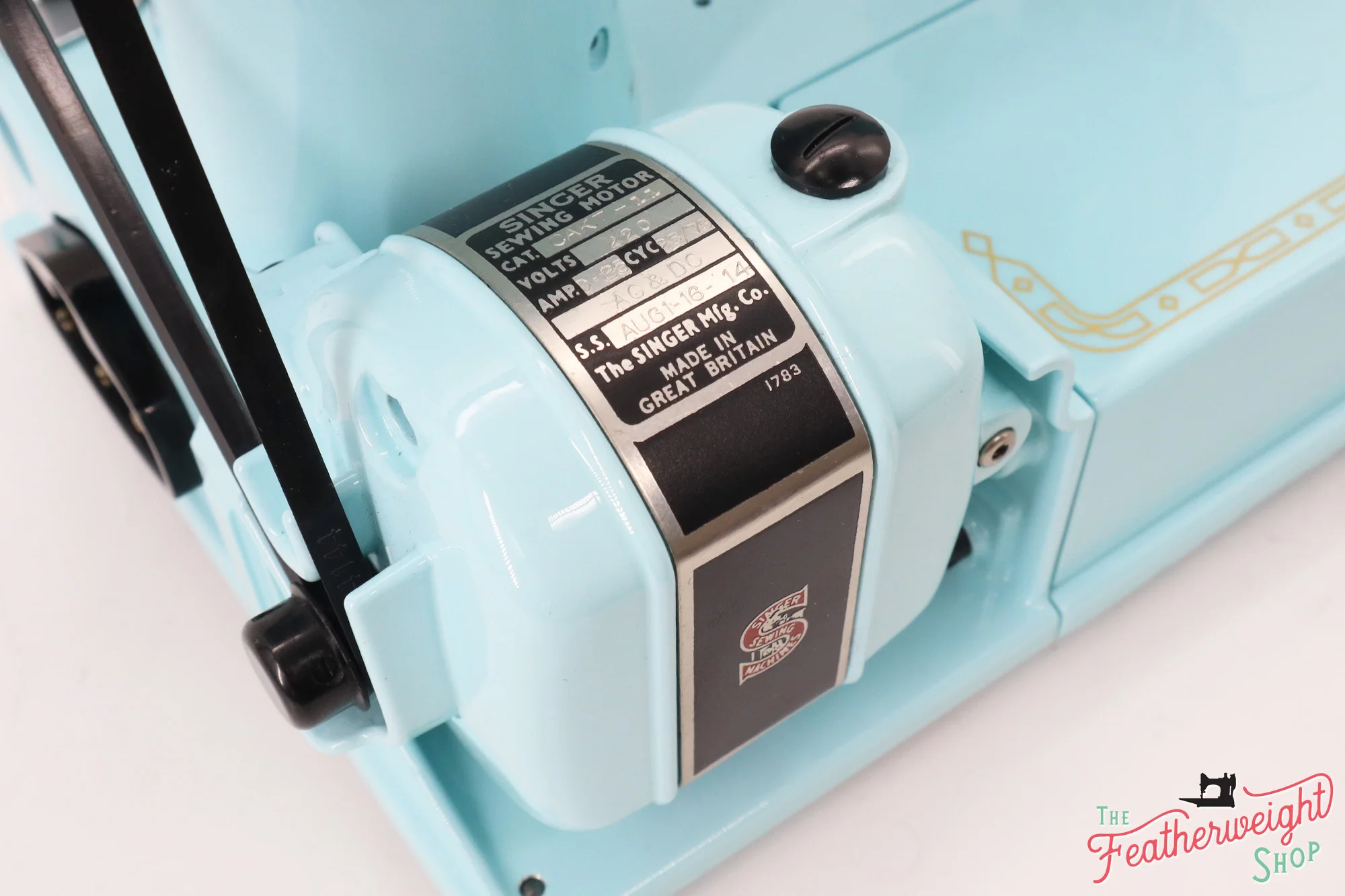 Singer Featherweight 222K Sewing Machine EJ26918* - Fully Restored in Snowflake Blue - Image 16