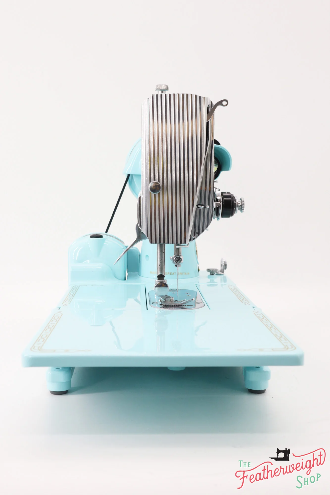 Singer Featherweight 222K Sewing Machine EJ26918* - Fully Restored in Snowflake Blue - Image 5