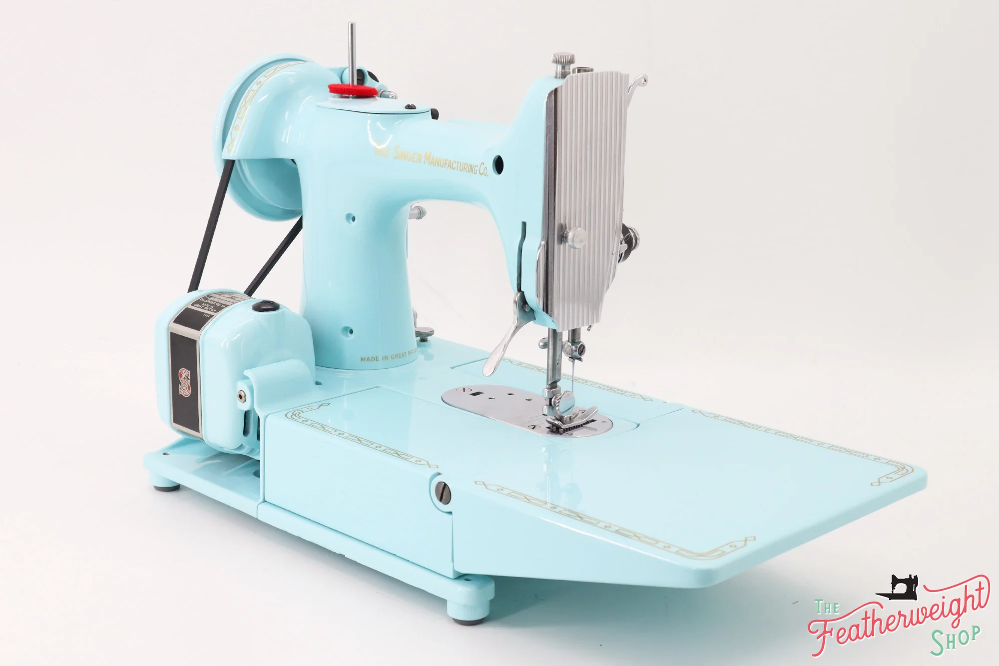 Singer Featherweight 222K Sewing Machine EJ26918* - Fully Restored in Snowflake Blue - Image 7