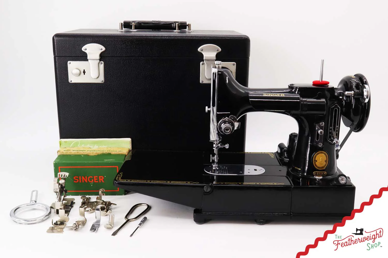 Singer Featherweight 222K Sewing Machine - EJ26949*, 1953 - Image 2