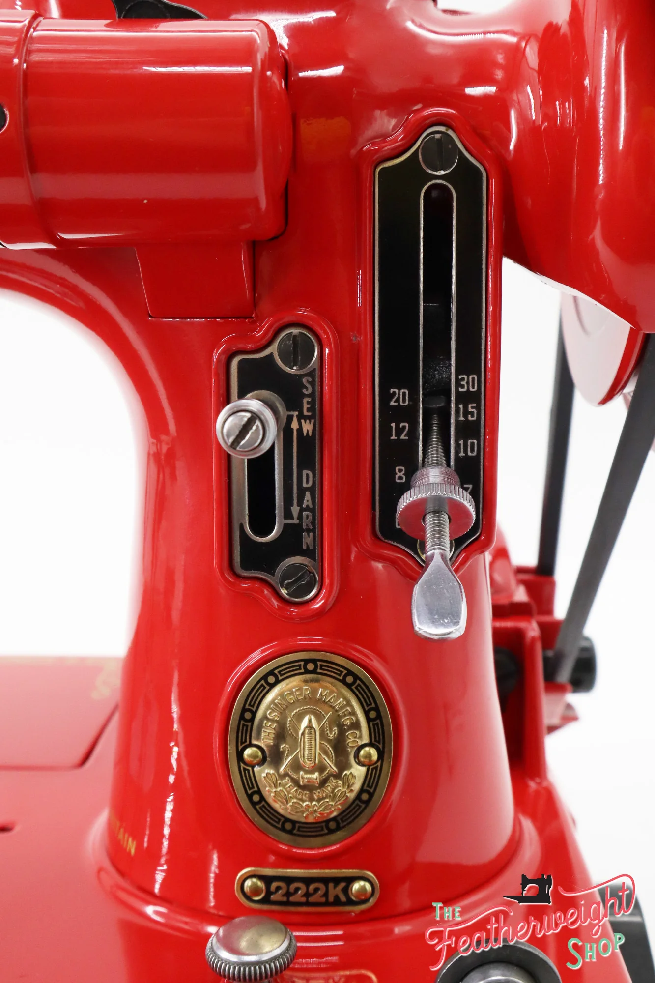 Singer Featherweight 222K Sewing Machine EJ912*** - Fully Restored in Happy Red - Image 16
