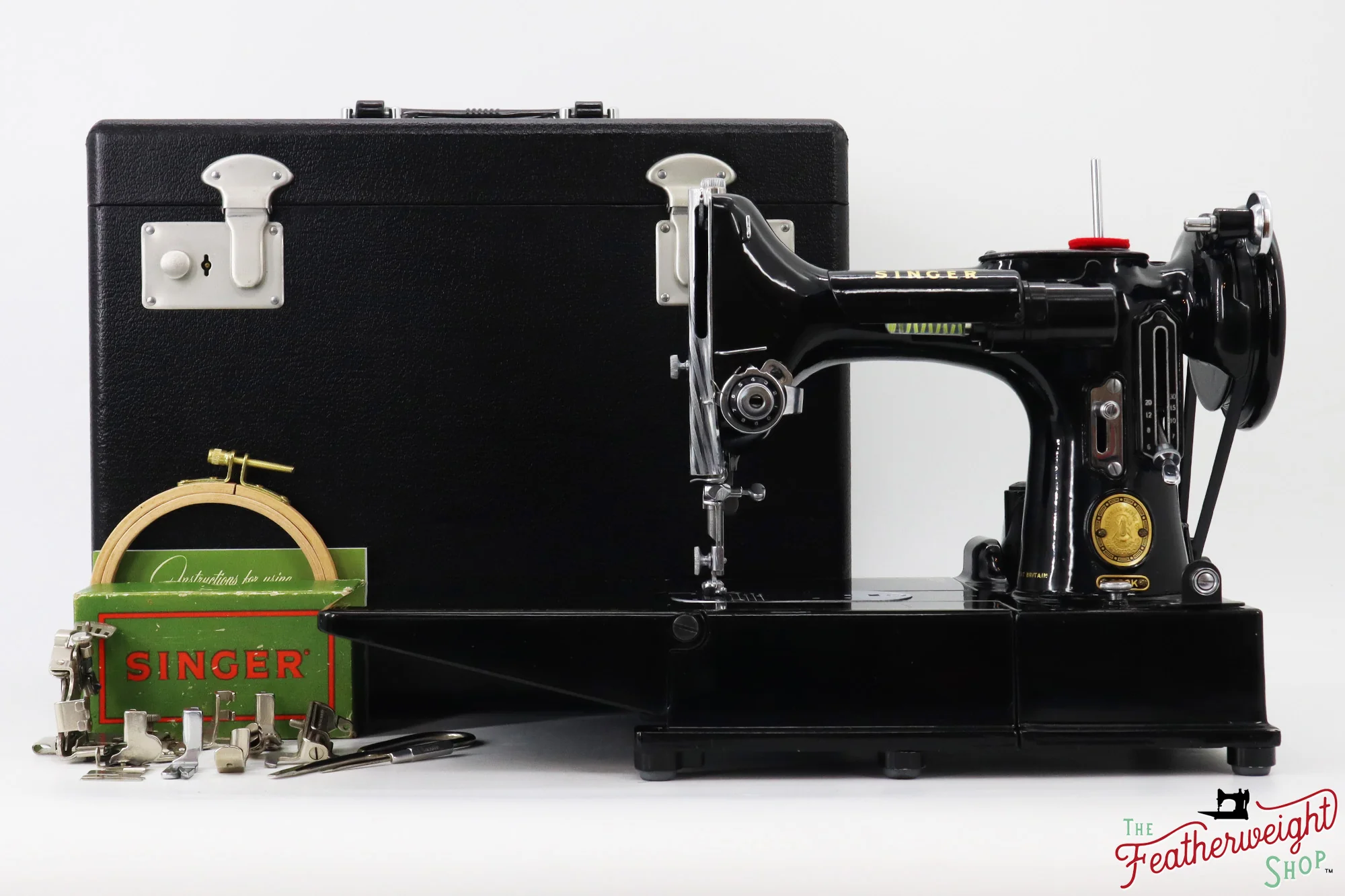 Singer Featherweight 222K Sewing Machine - EJ9136**, 1954 - Image 2