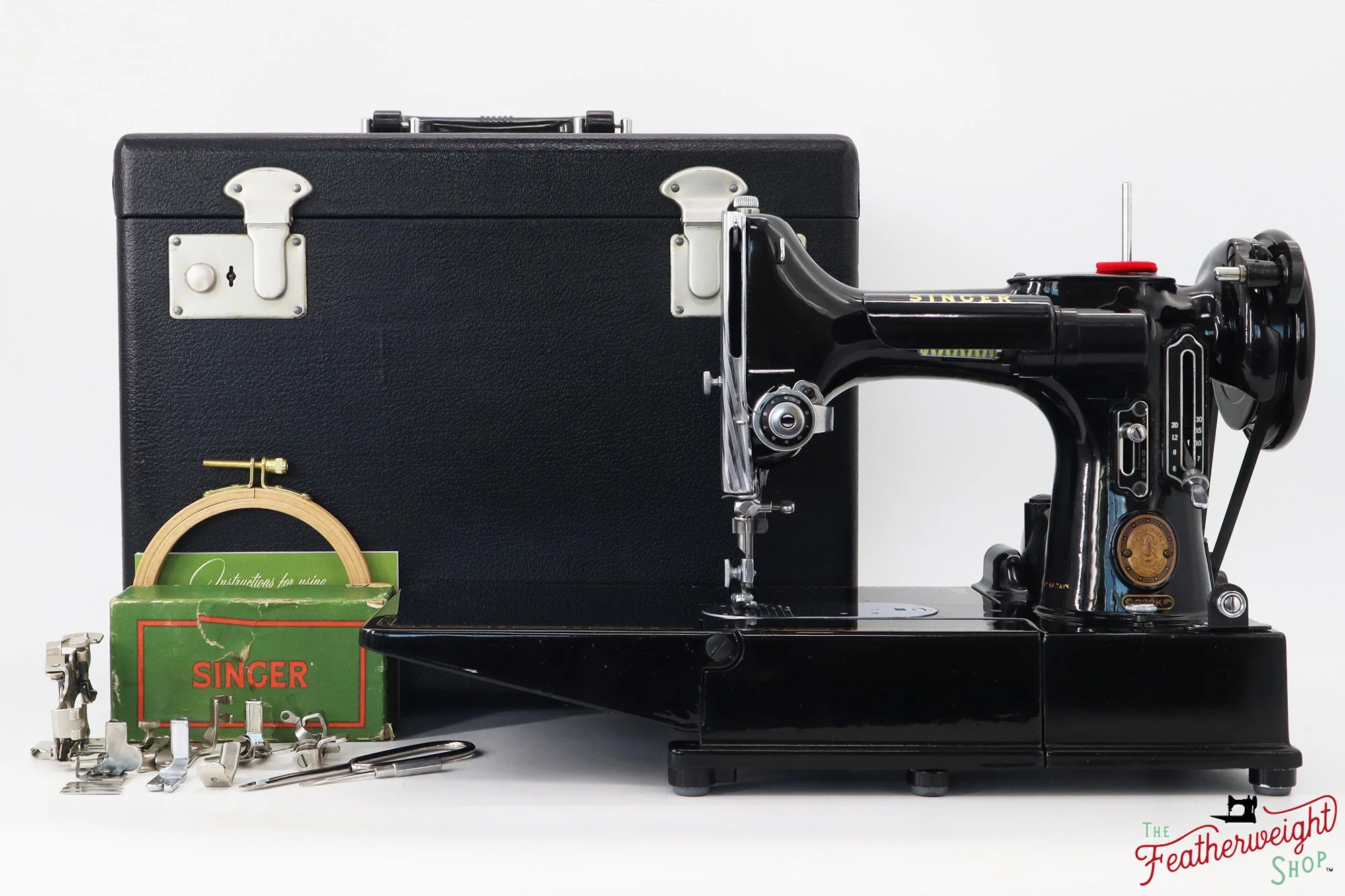 Singer Featherweight 222K Sewing Machine - EK3267**, 1955 - Image 2