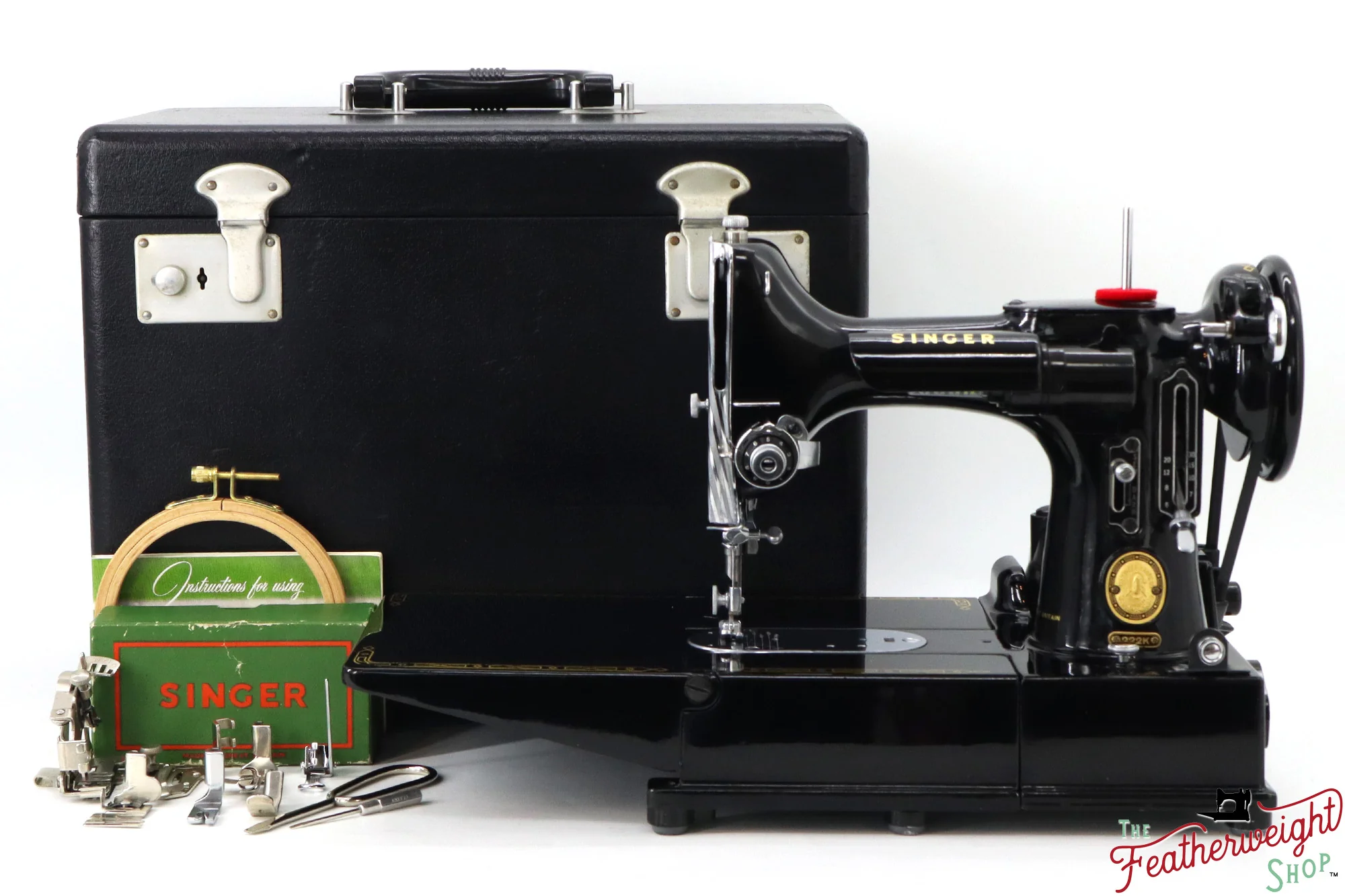 Singer Featherweight 222K Sewing Machine - EK6295**, 1955 - Image 2