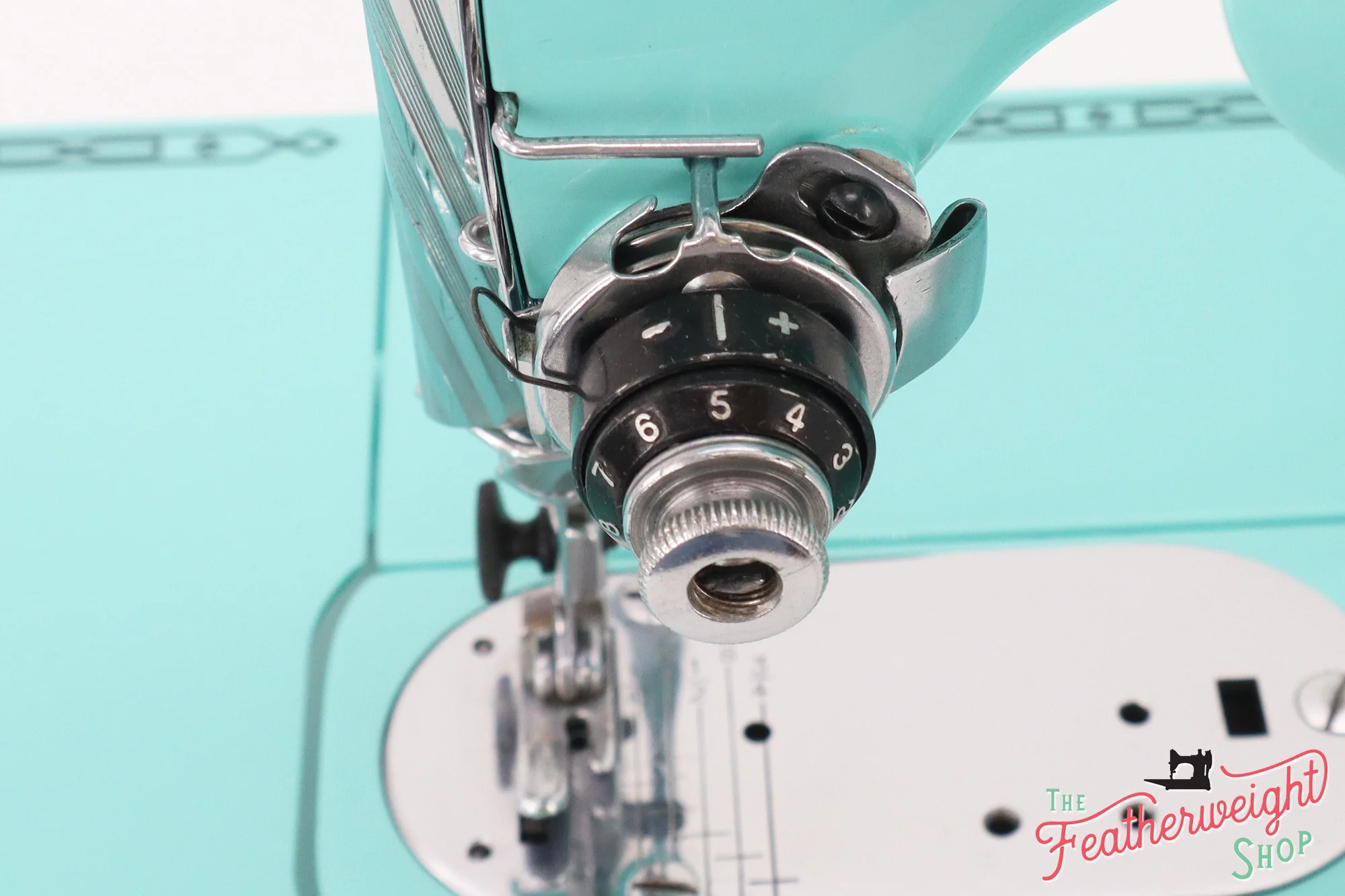 Singer Featherweight 222K Sewing Machine EK63264* - Fully Restored in Tiffany Blue - Image 12