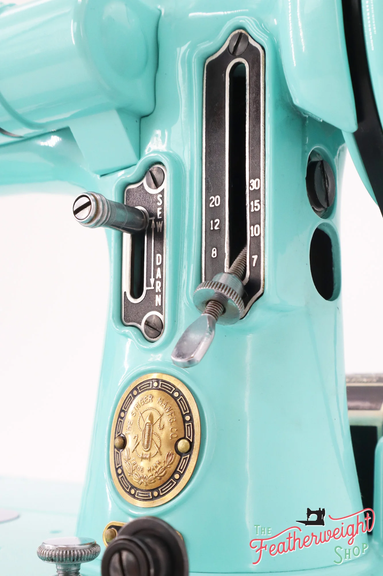 Singer Featherweight 222K Sewing Machine EK63264* - Fully Restored in Tiffany Blue - Image 17