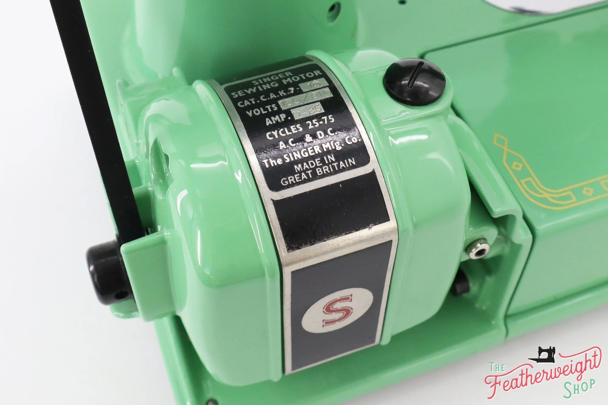 Singer Featherweight 222K Sewing Machine EK6348** - Fully Restored in 'Jadeite Milky Green' - Image 19